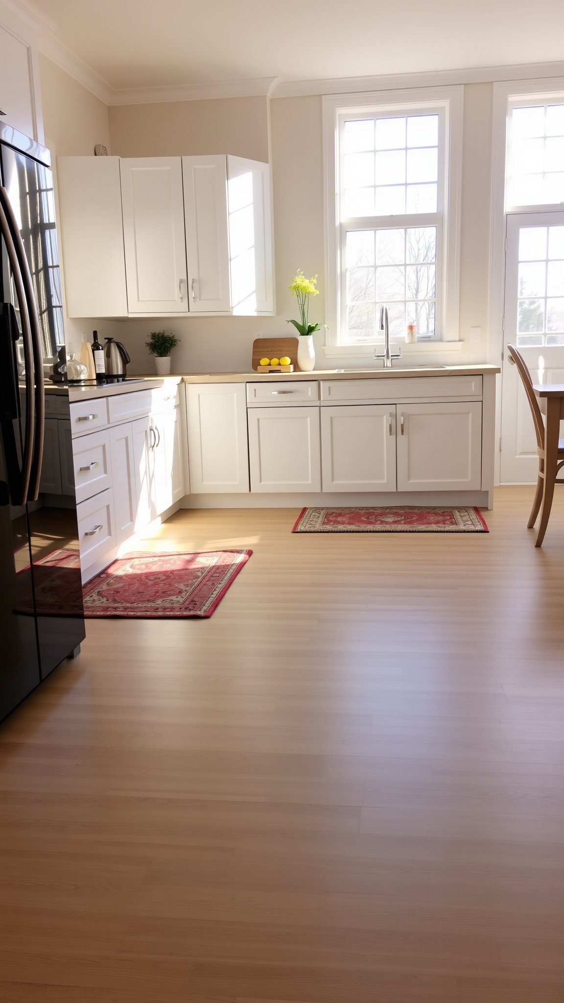 4. Light-Colored Flooring