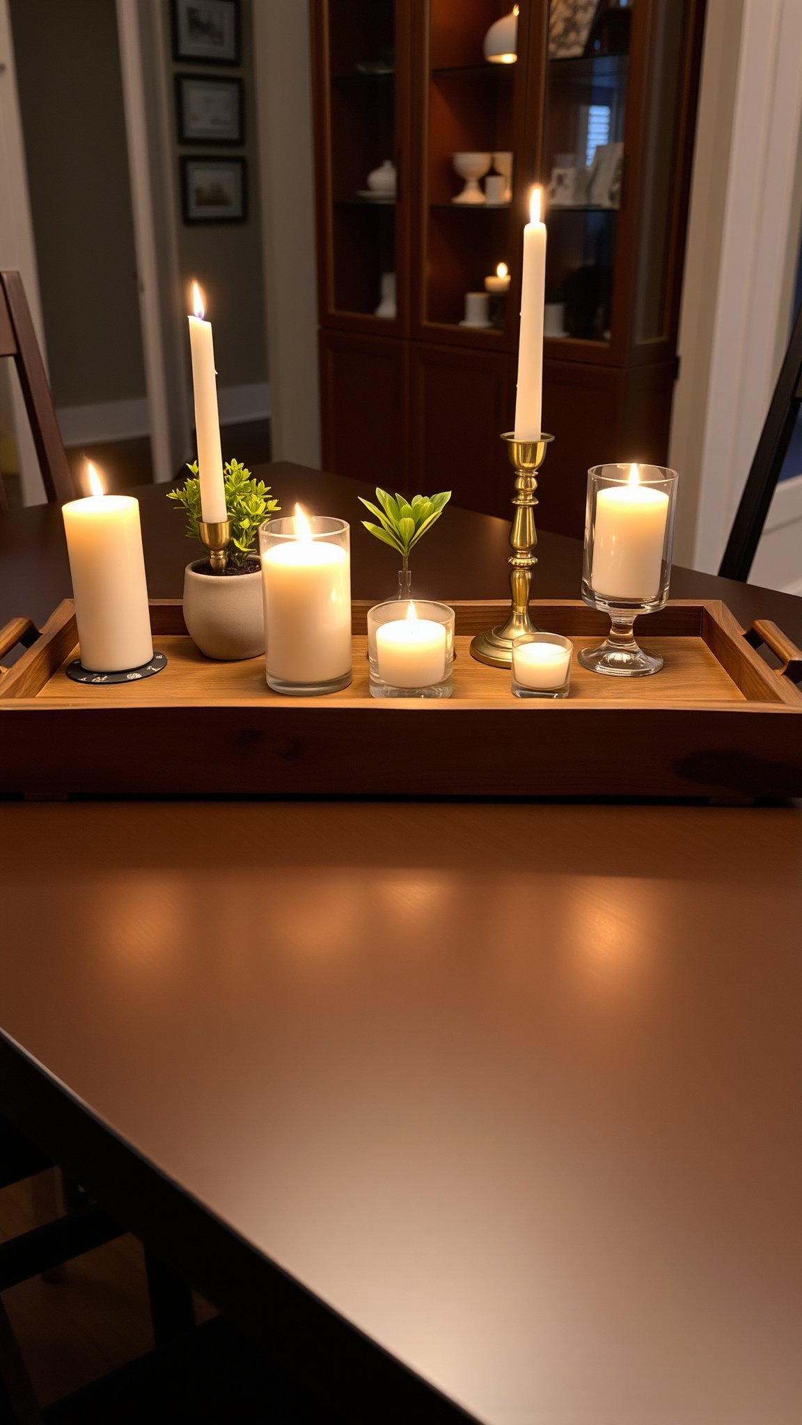 4. Rustic Wooden Tray