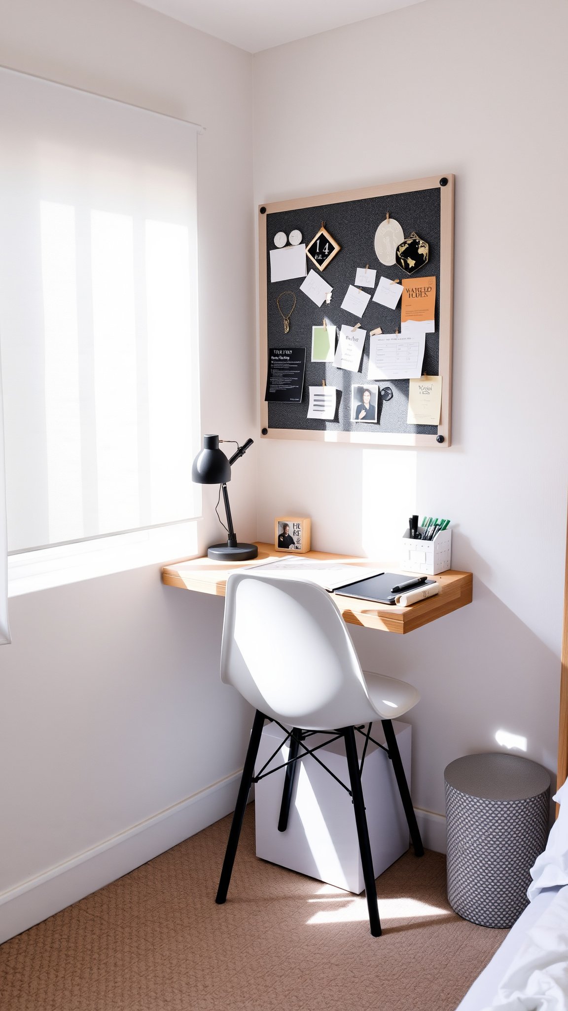 4 wall mounted desks 4. Wall-Mounted Desks