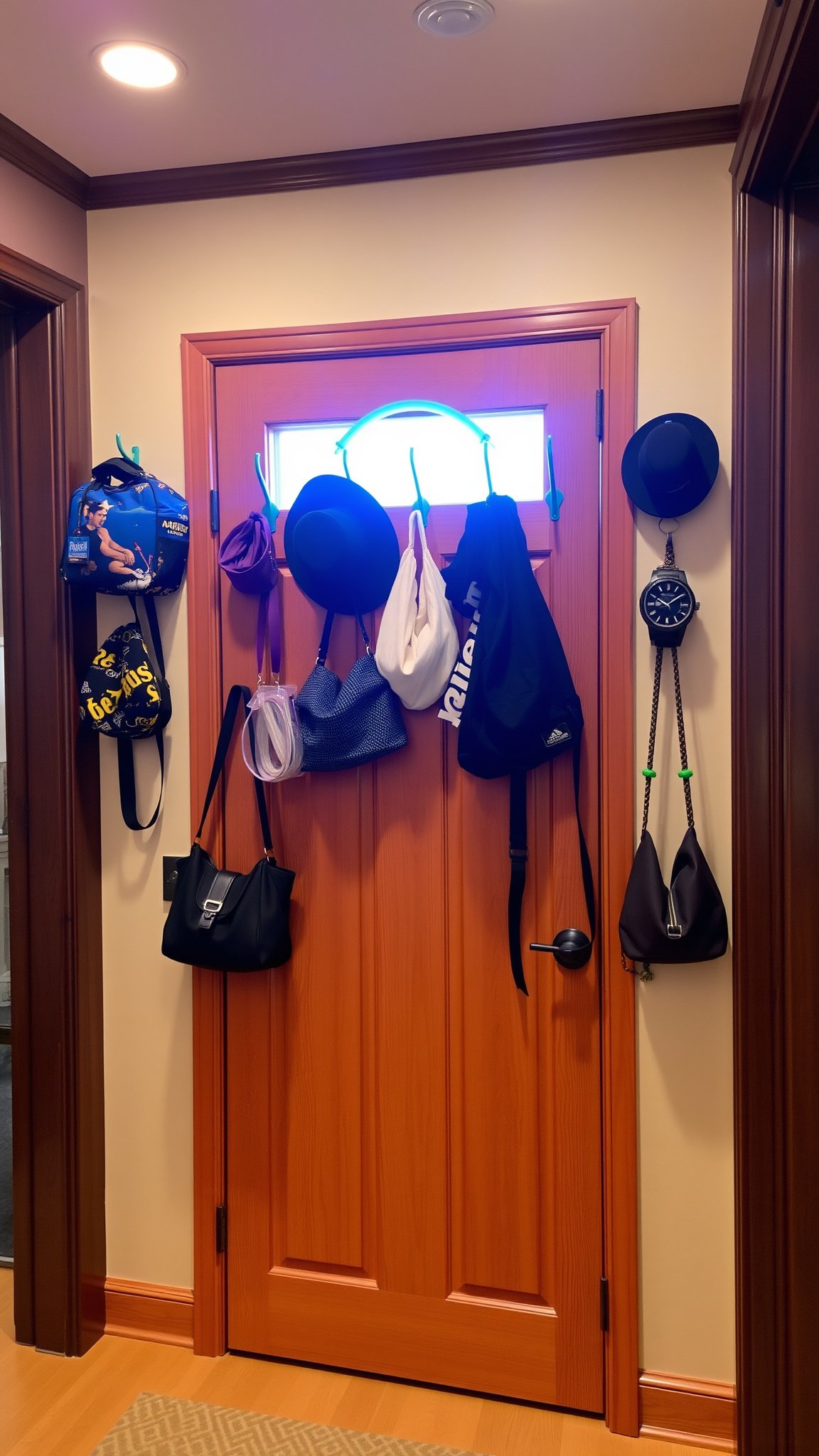 4 wall mounted hooks 4. Wall-Mounted Hooks