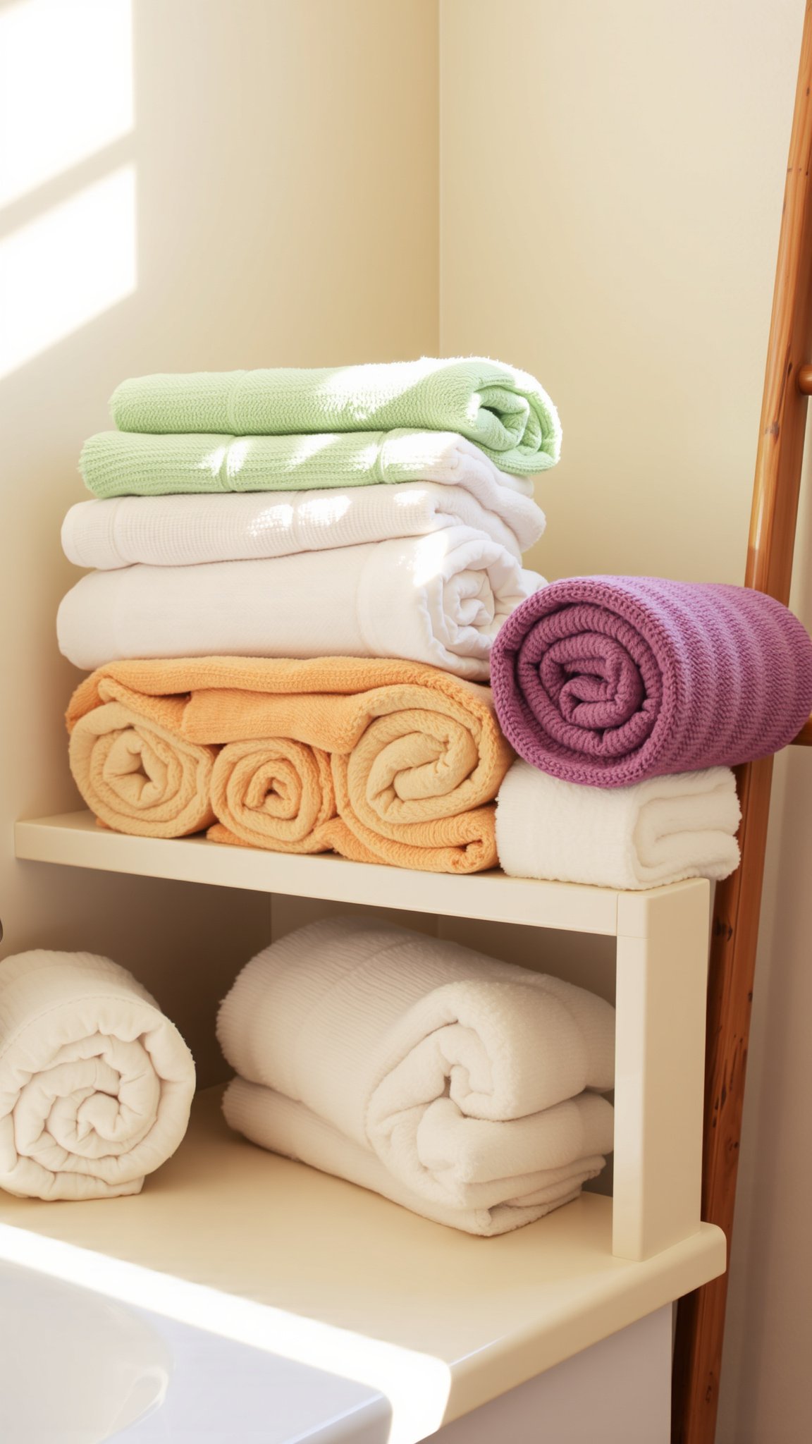 5. Artful Display of Towels
