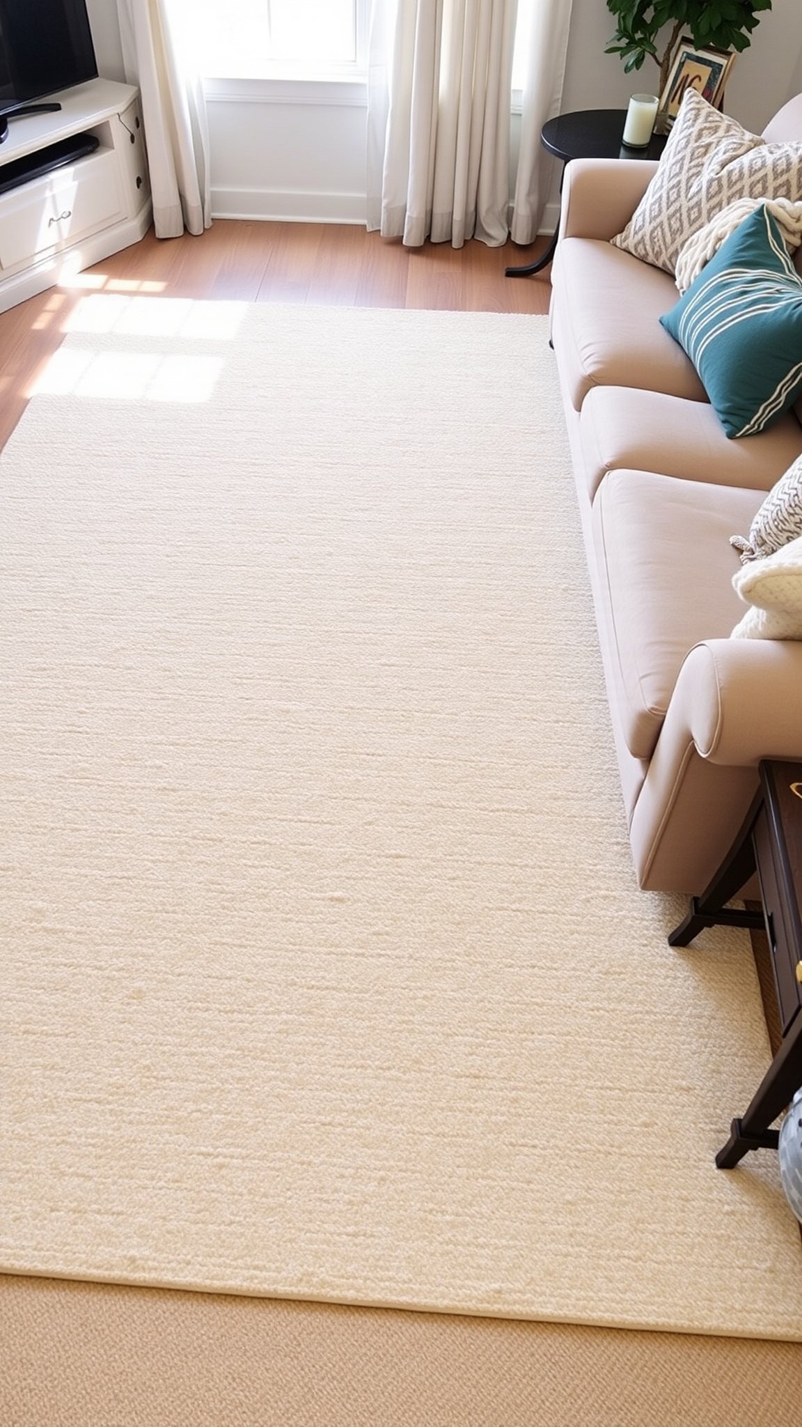 5. Choose a Neutral Area Rug