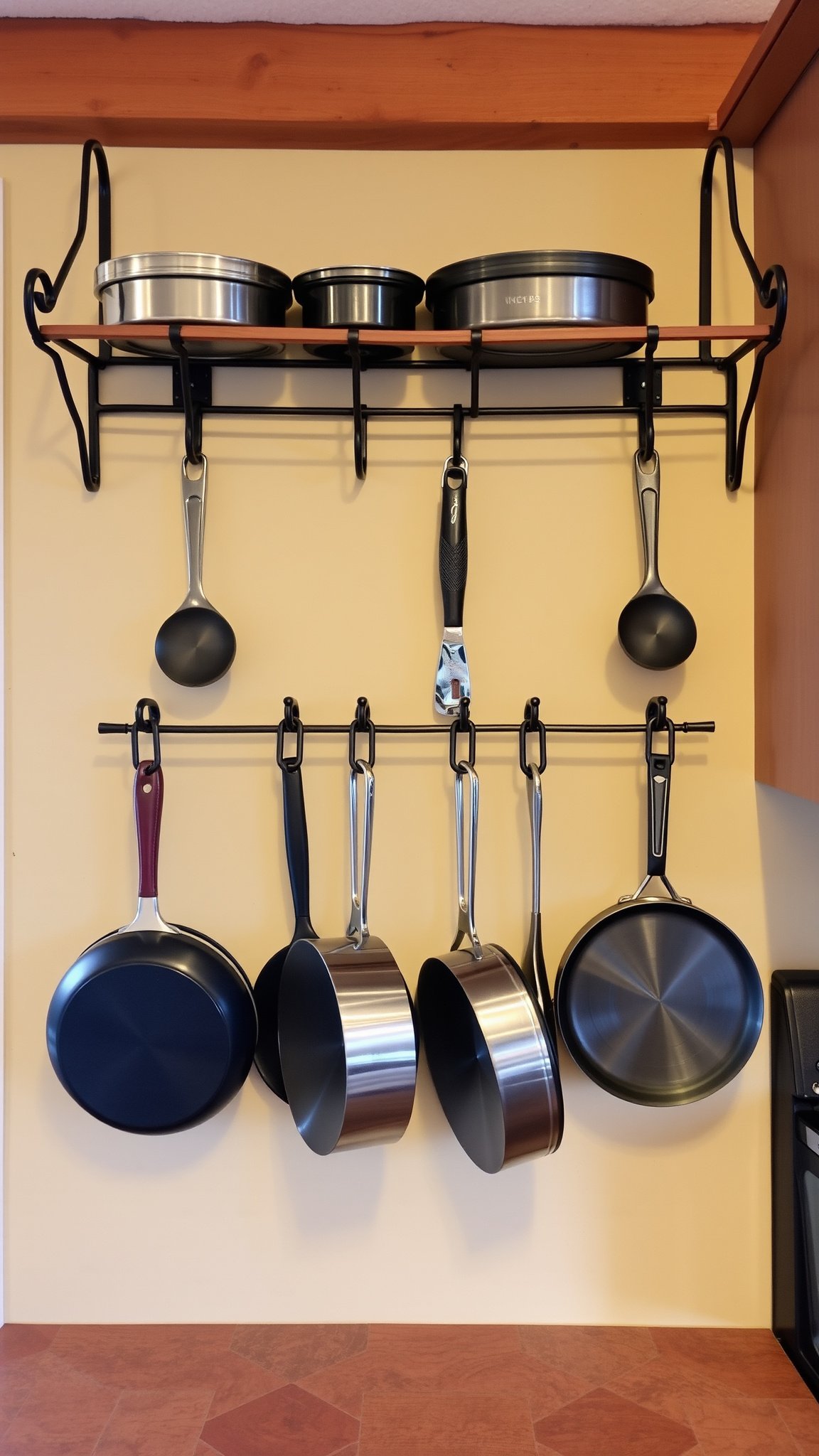 5 hang pots and pans 5. Hang Pots and Pans