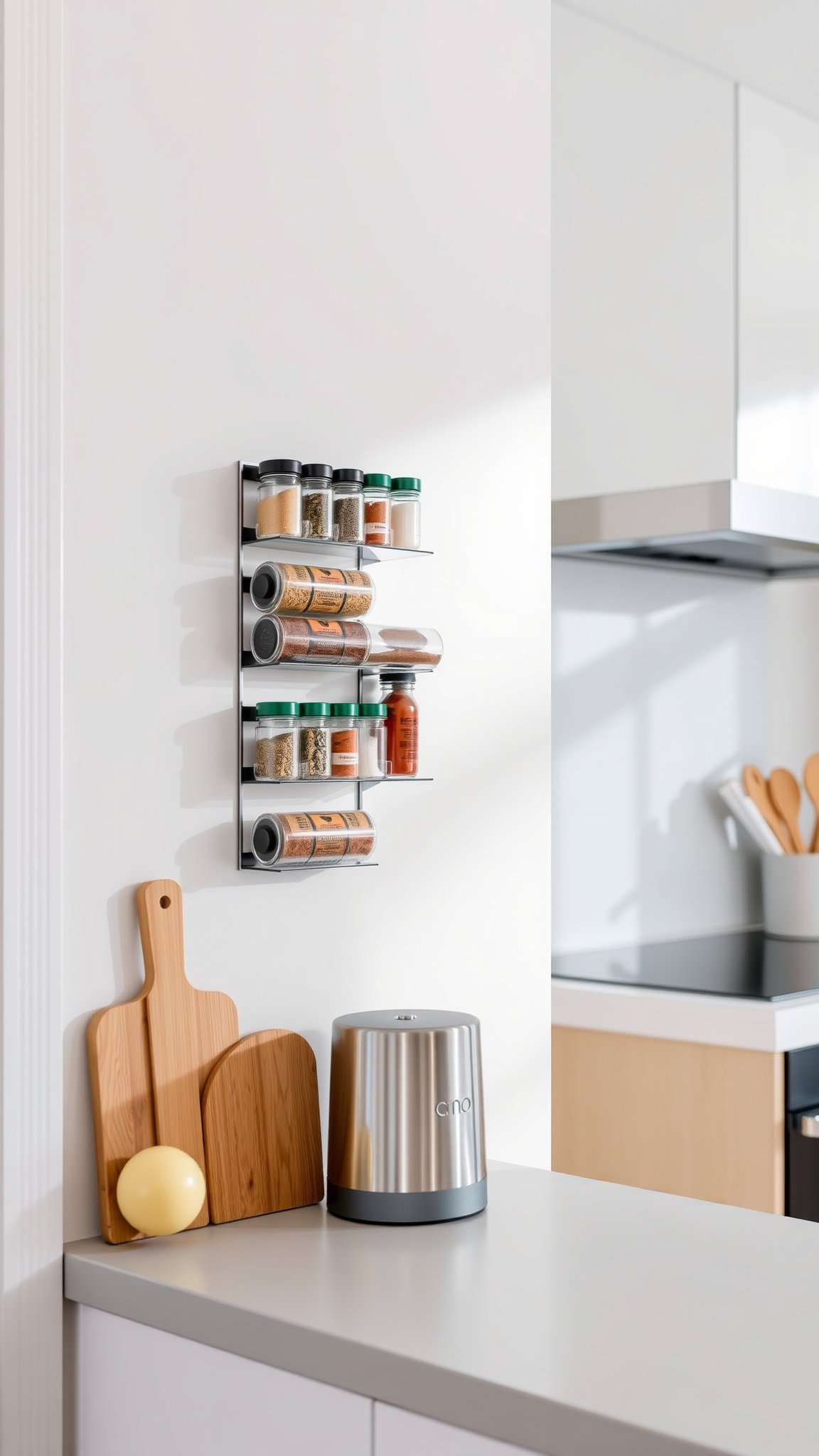 5 magnetic spice rack 5. Magnetic Spice Rack