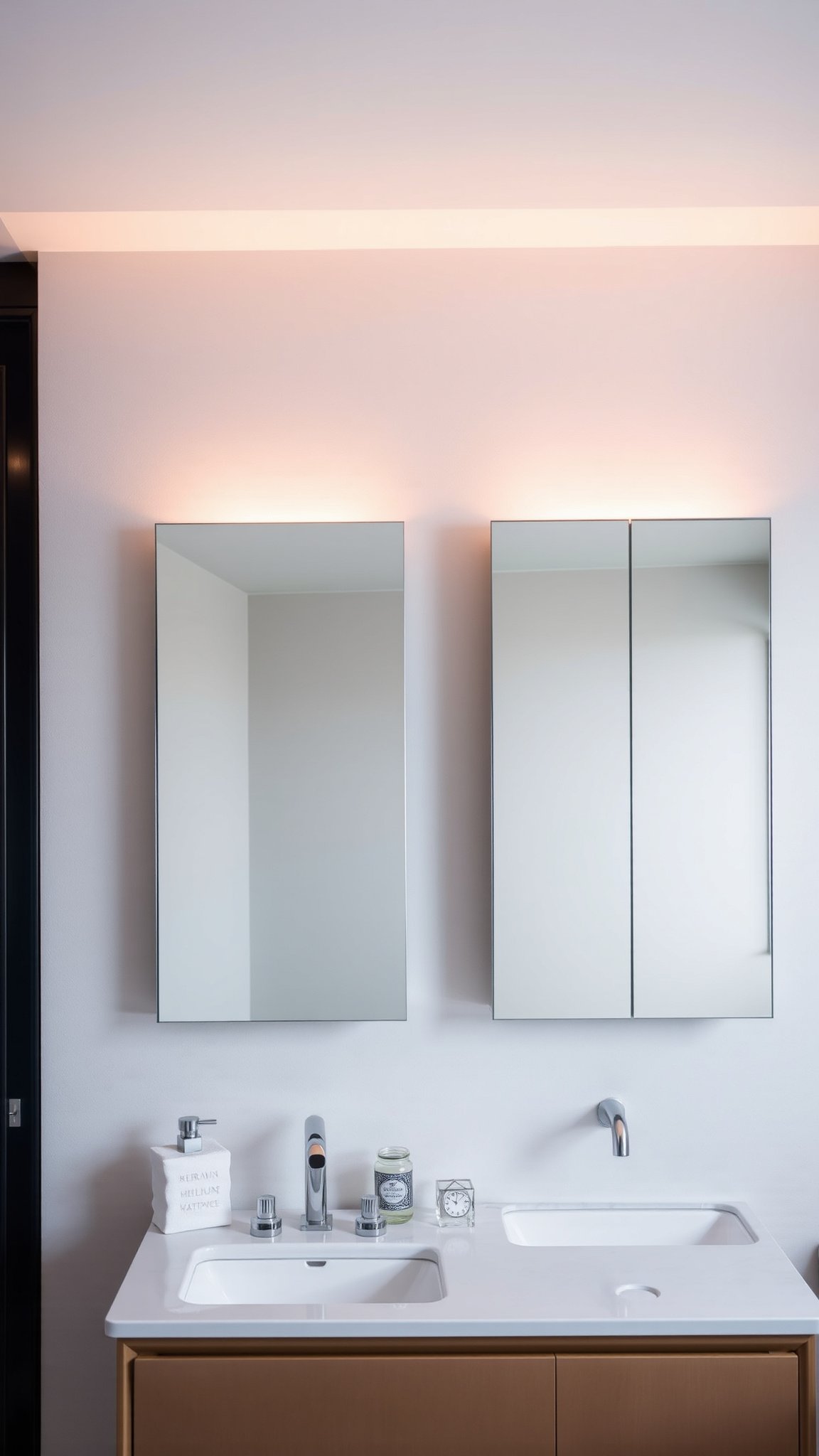 5. Mirrored Cabinets
