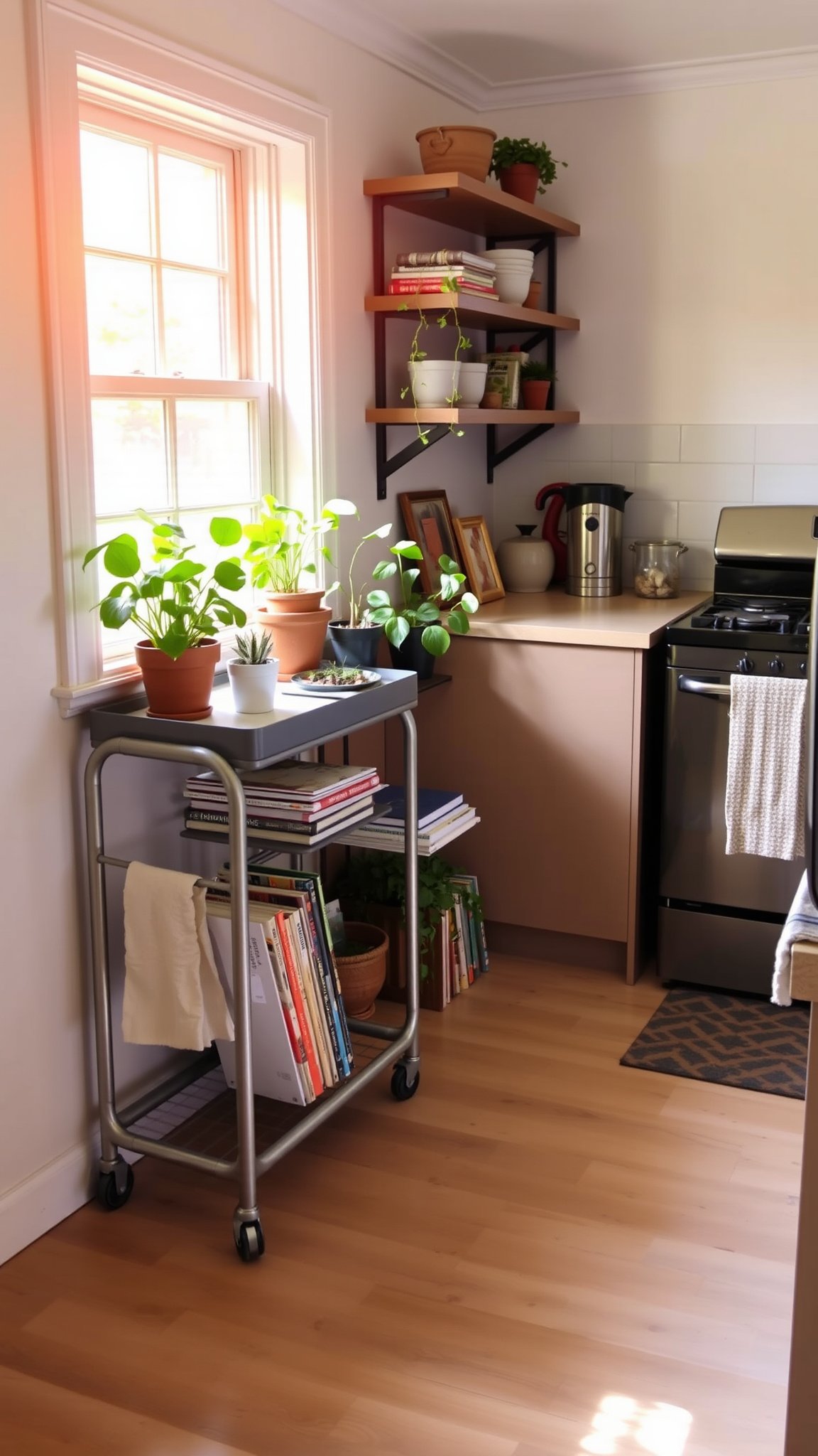 5 opt for a rolling cart 5. Opt for a Rolling Cart