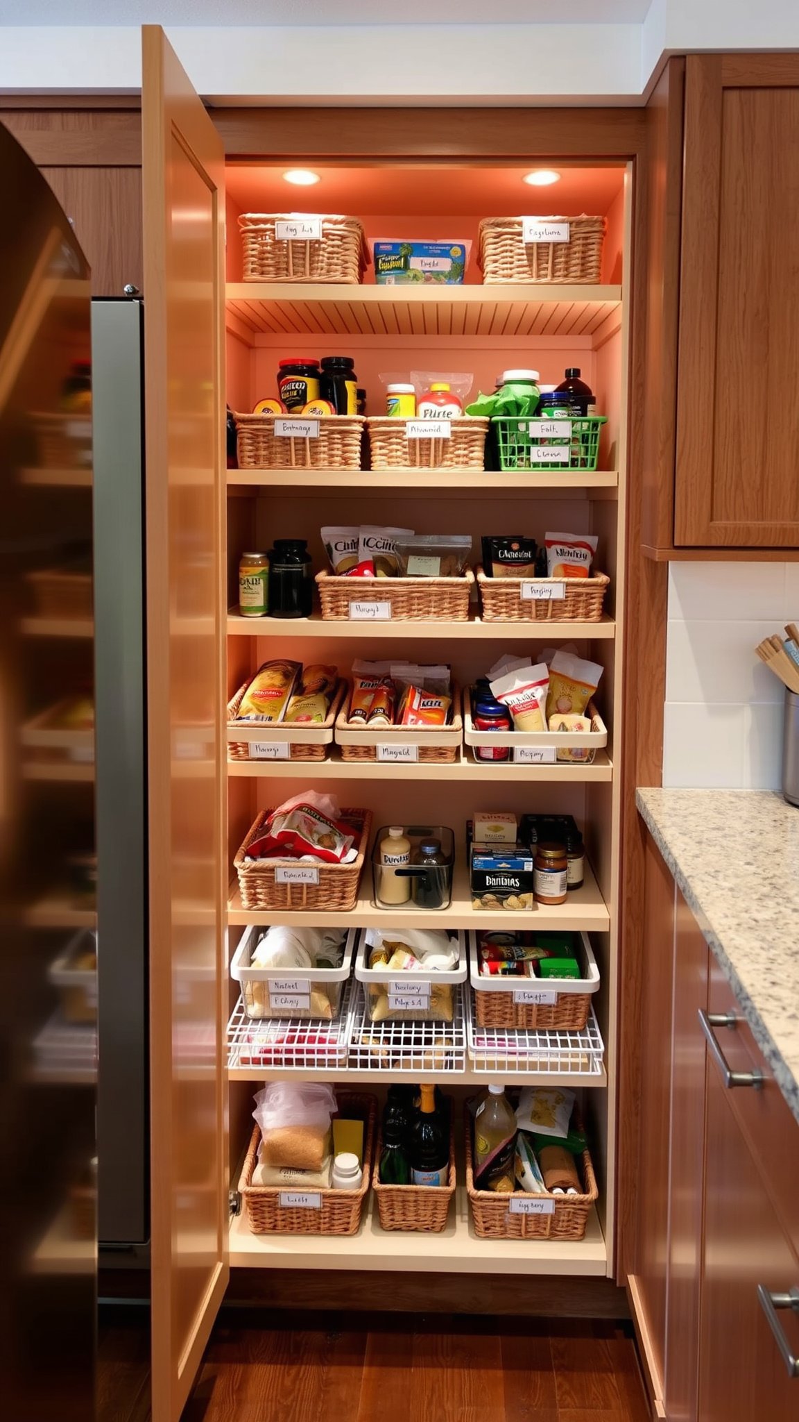 5 pull out pantry shelves 5. Pull-Out Pantry Shelves