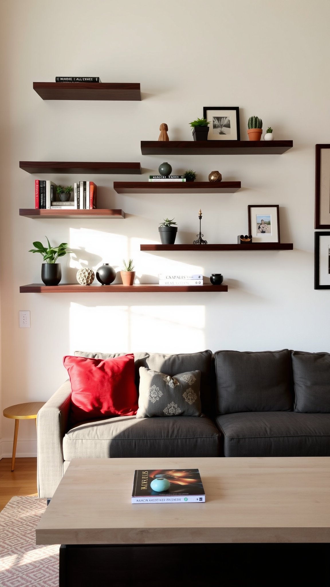 5. Use Floating Shelves