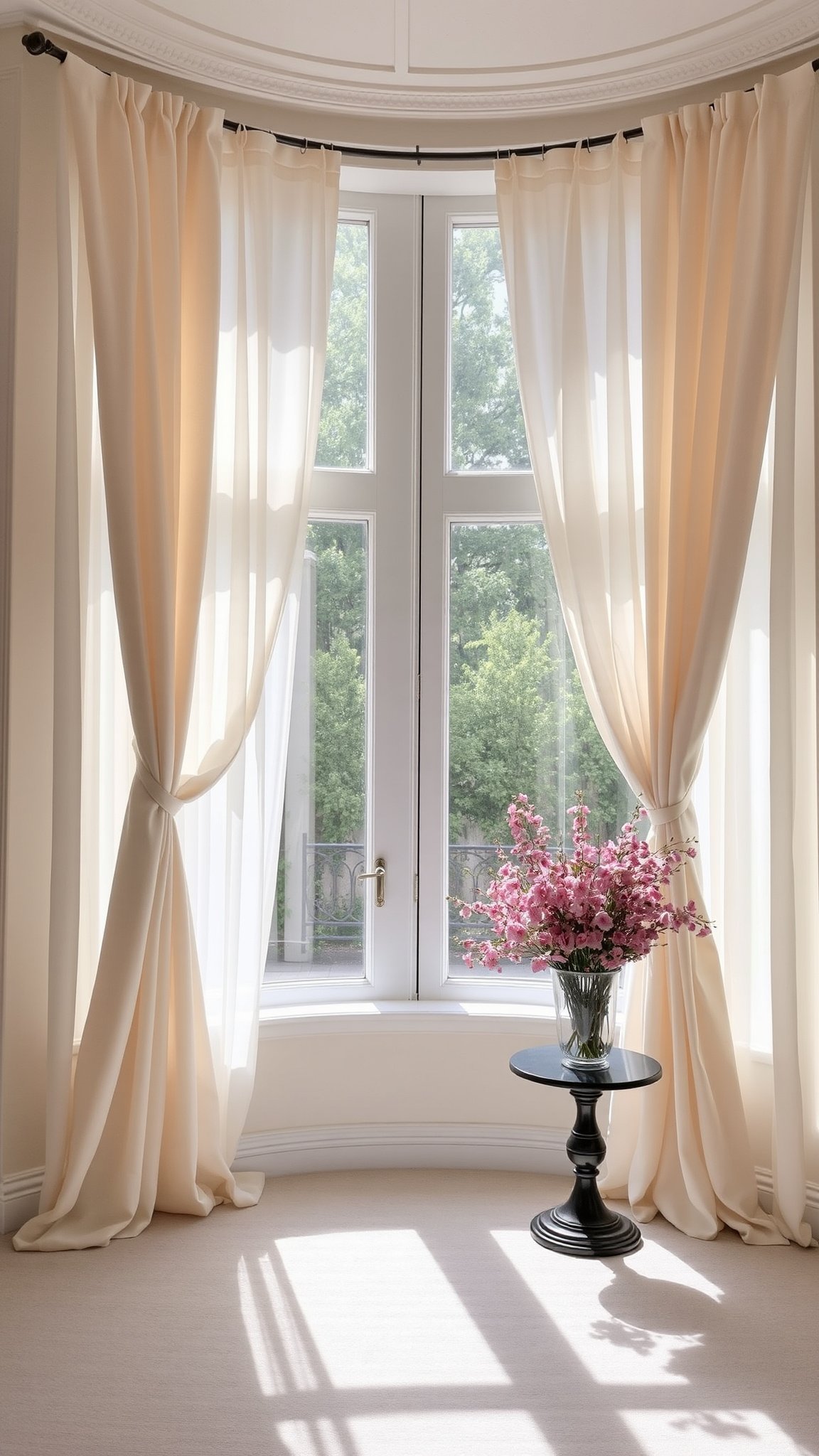 6. Beige Curtains
