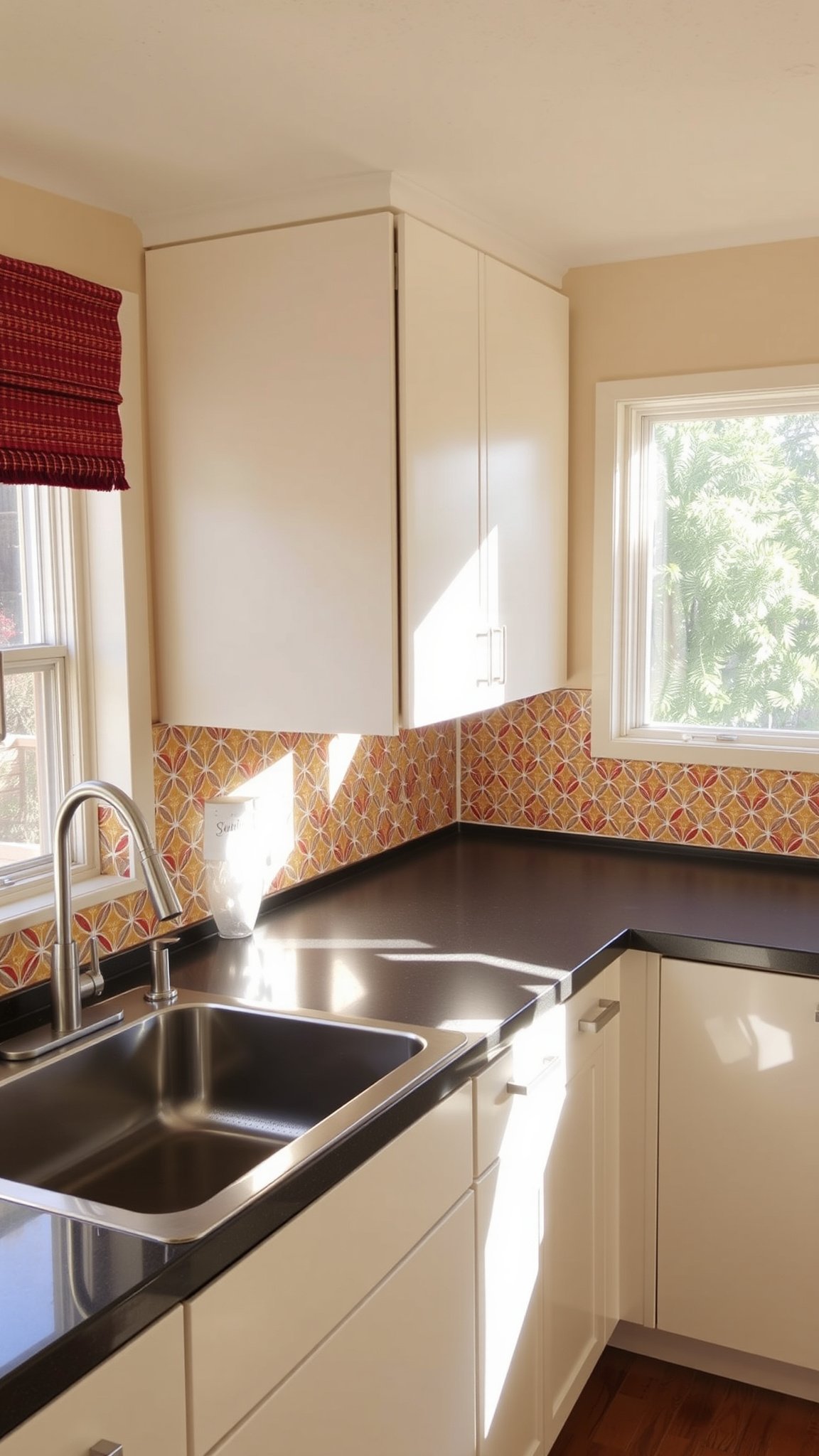 6. Colorful Backsplash