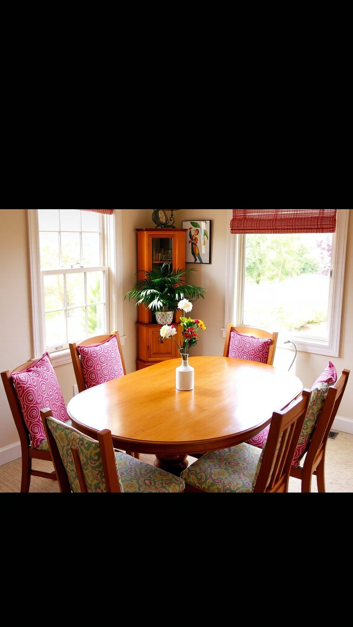 6 colorful chair cushions 6. Colorful Chair Cushions