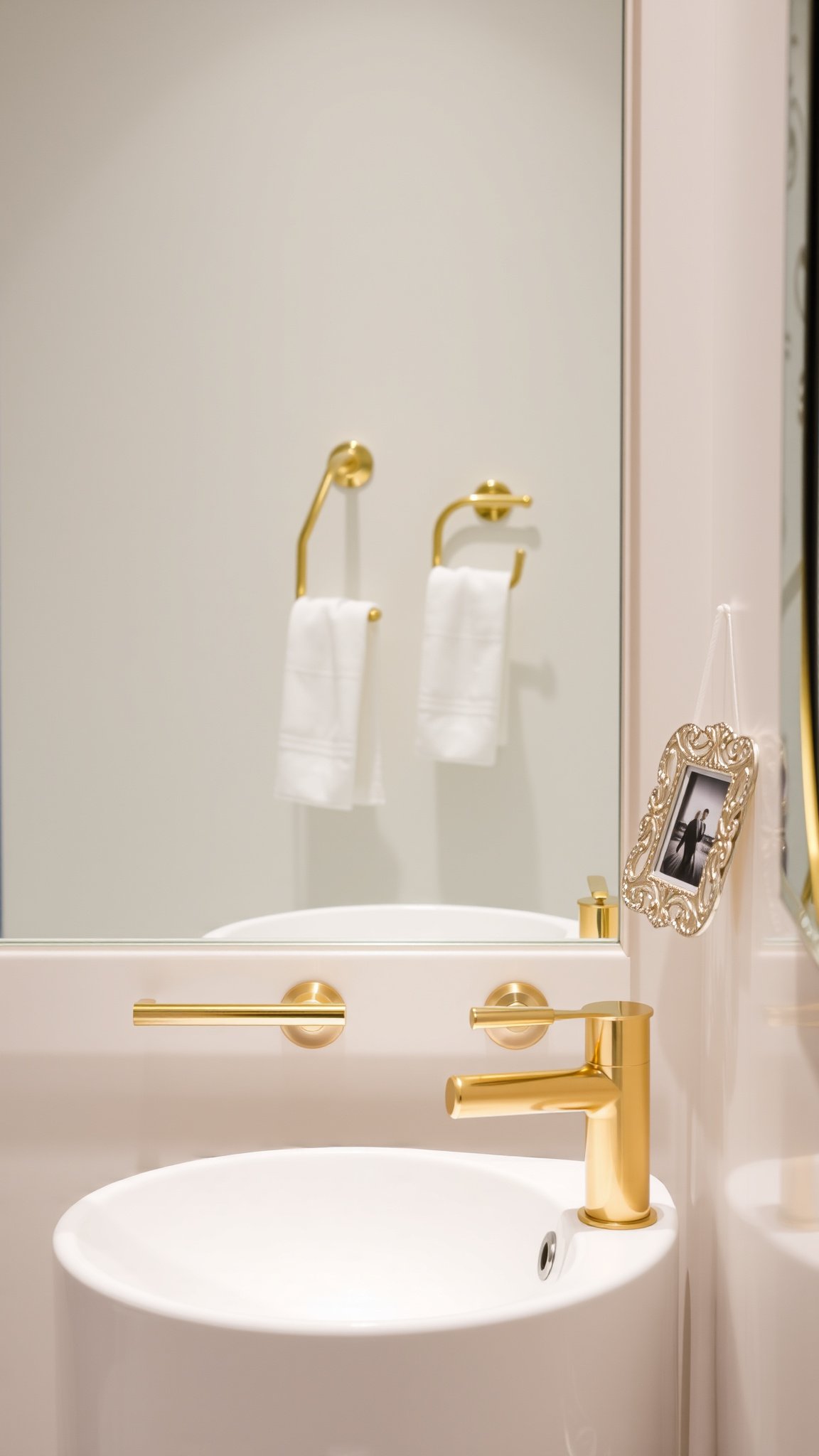 6. Gold or Silver Accents