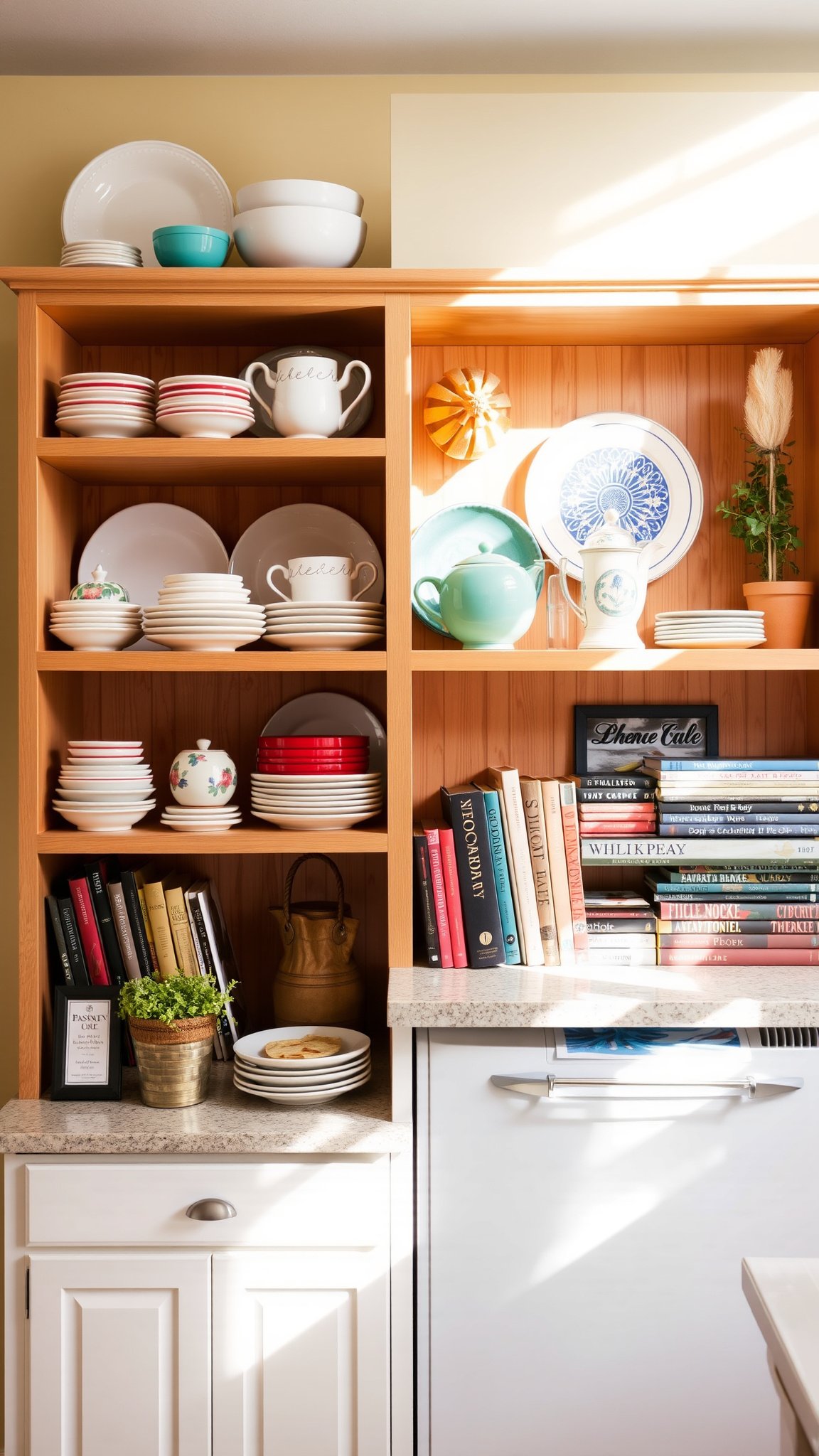 6. Open Shelving
