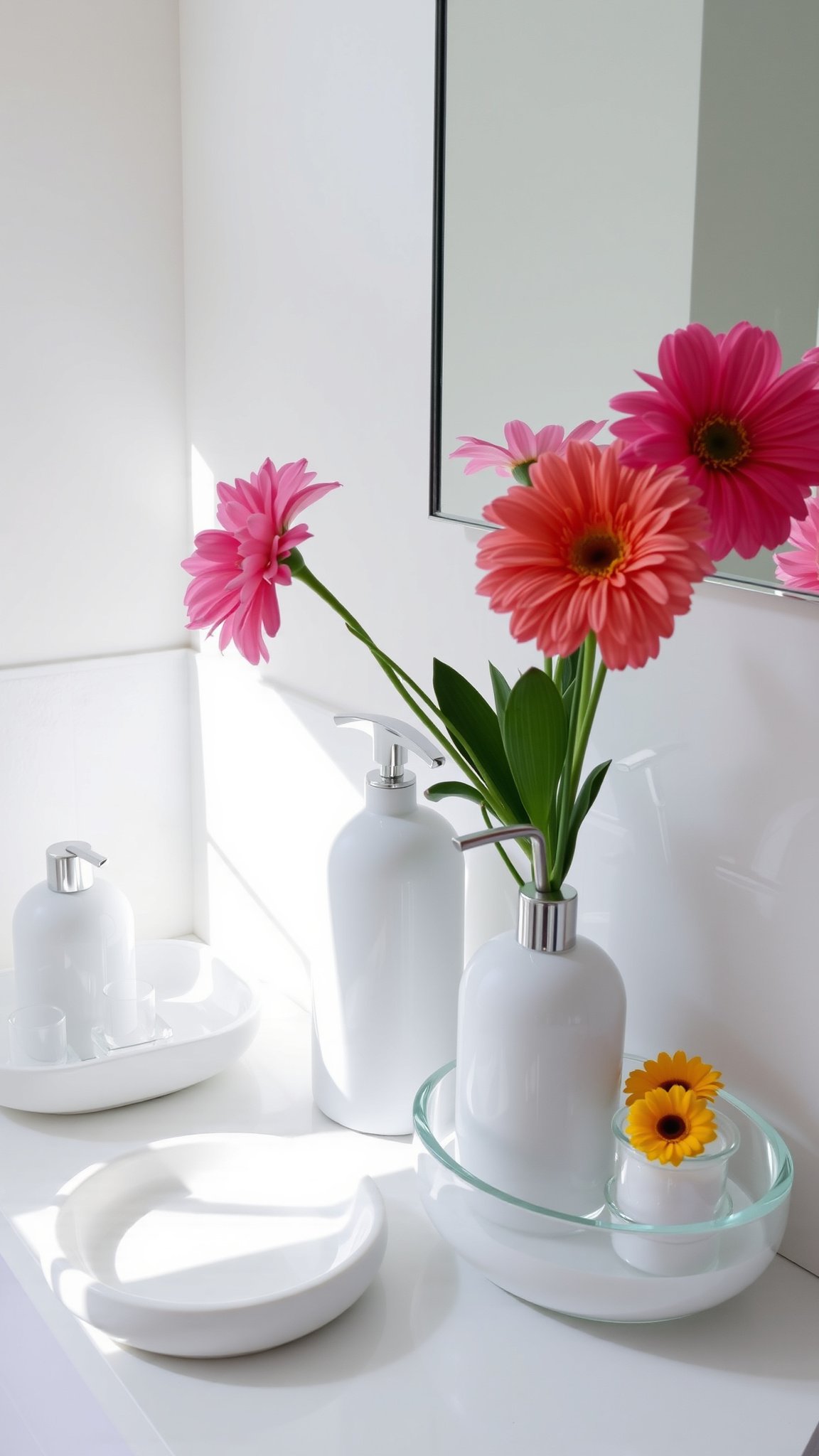 6. White Bathroom Accessories