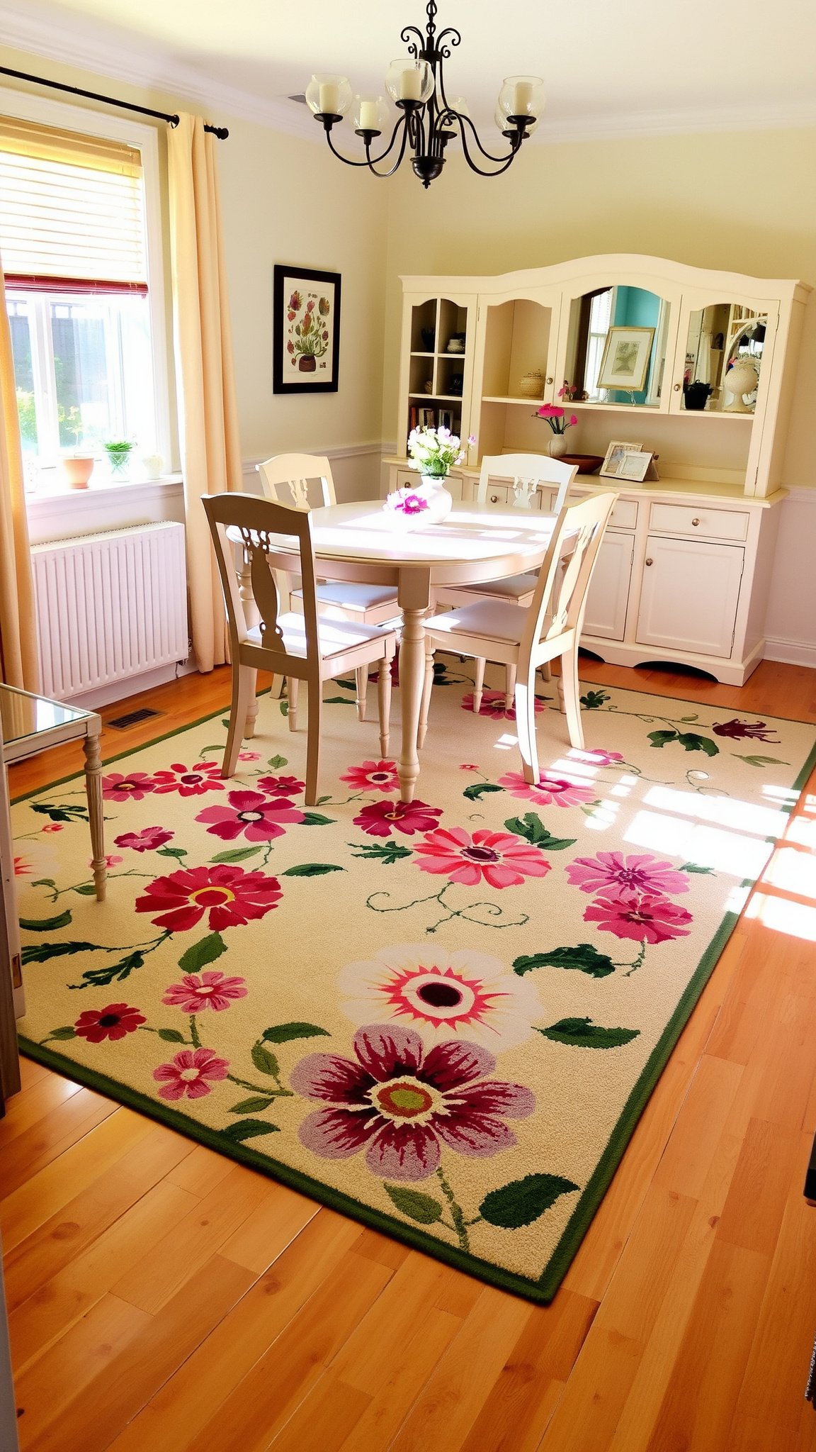 7. Floral Patterned Rugs