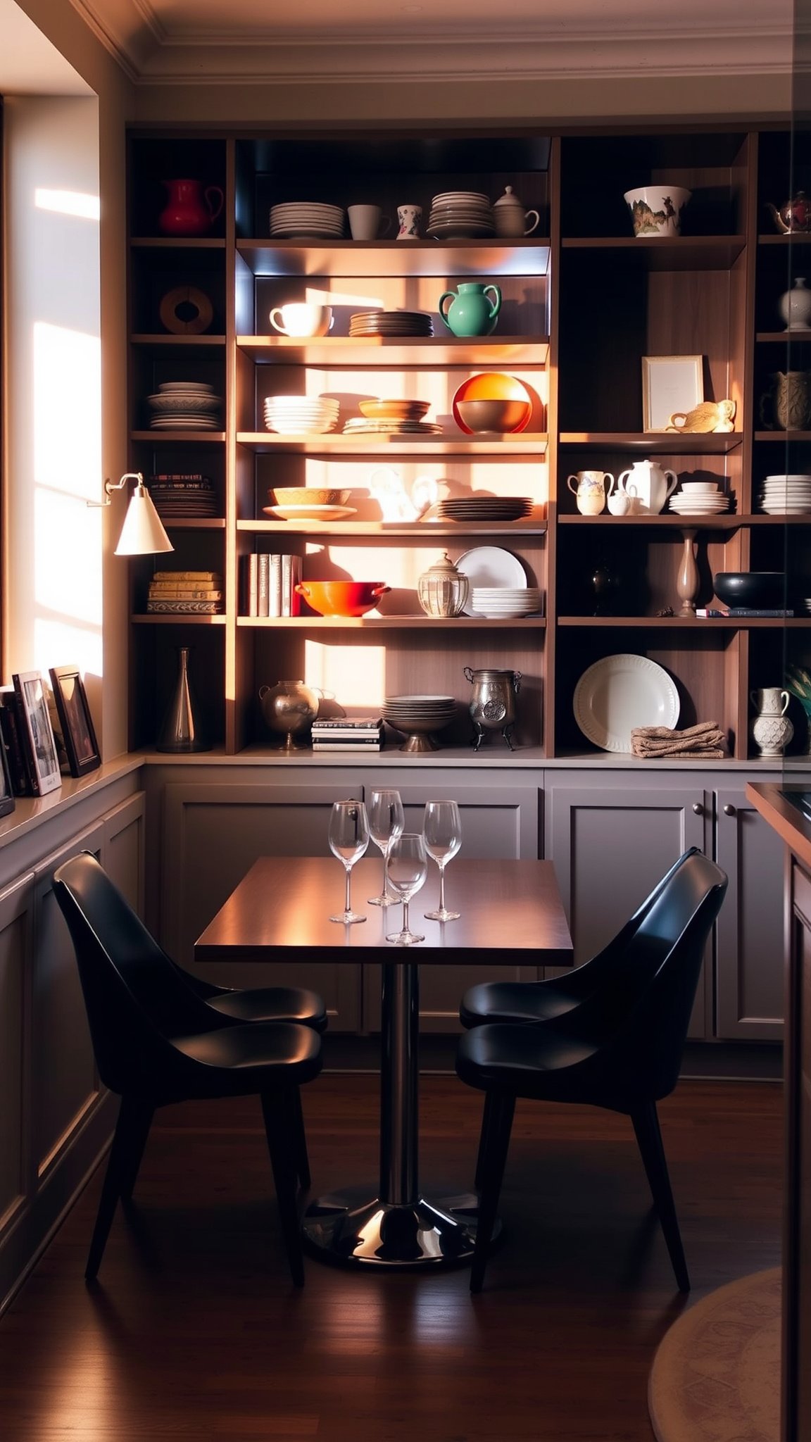 7 open shelving 7. Open Shelving