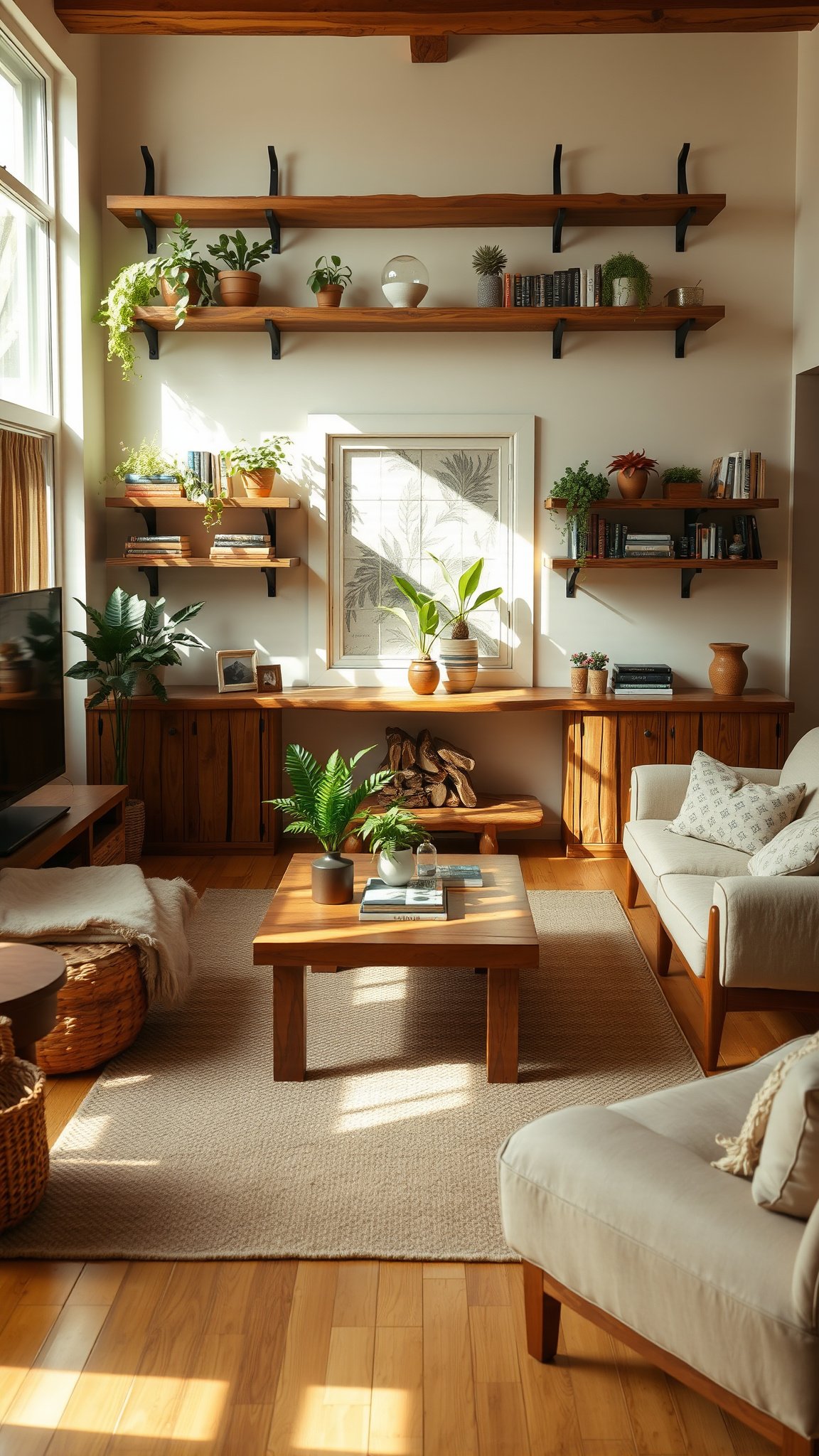 7. Warm Wood Accents