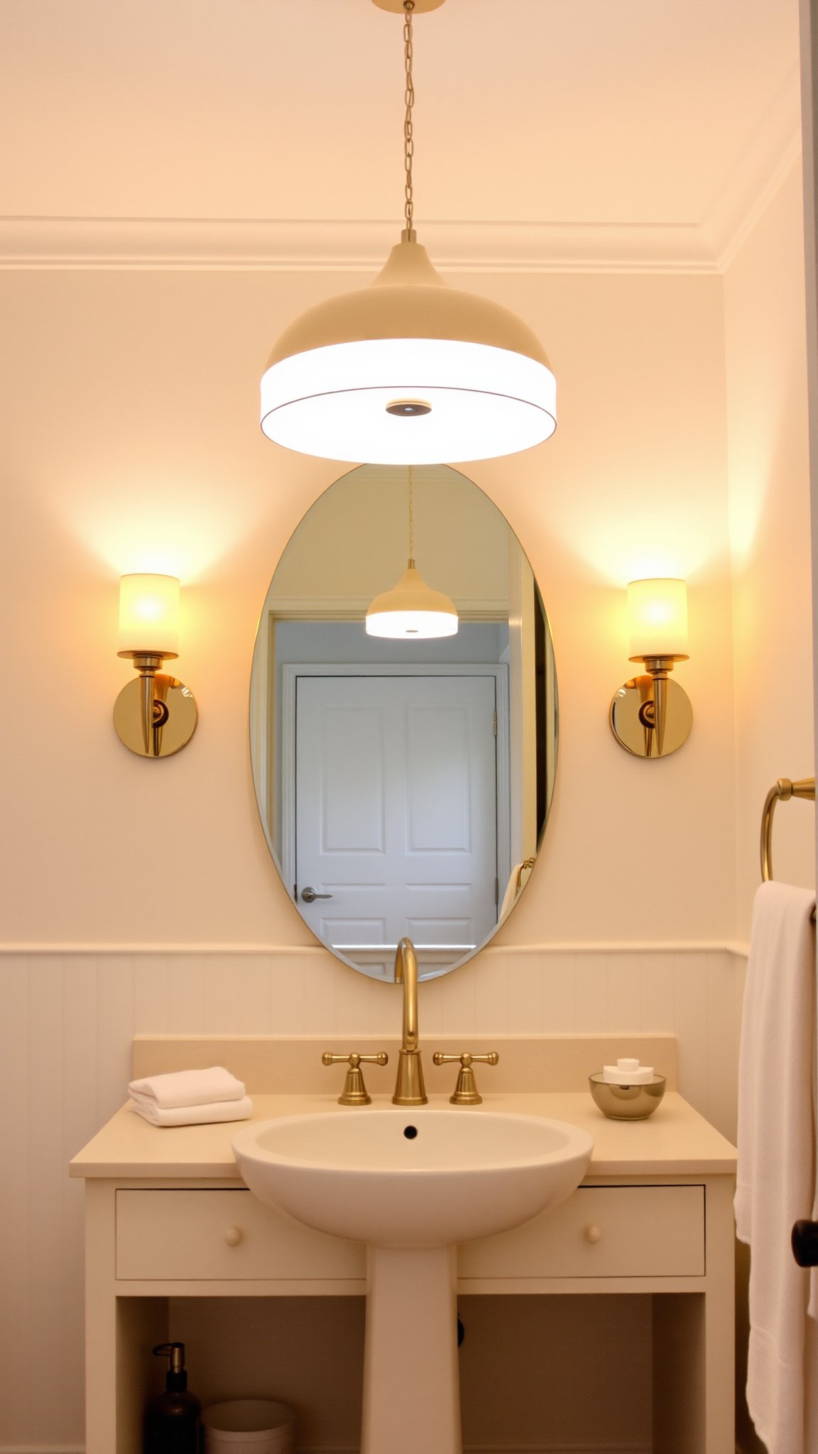 7. White Lighting Fixtures