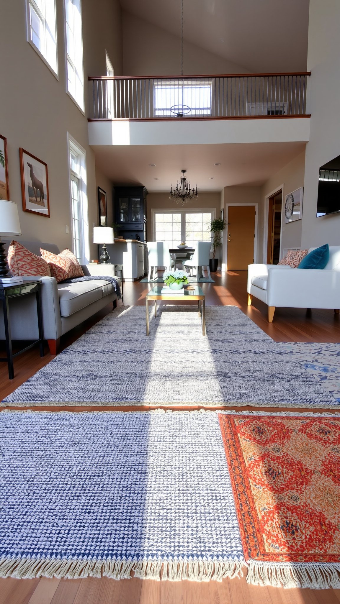 8. Add Area Rugs