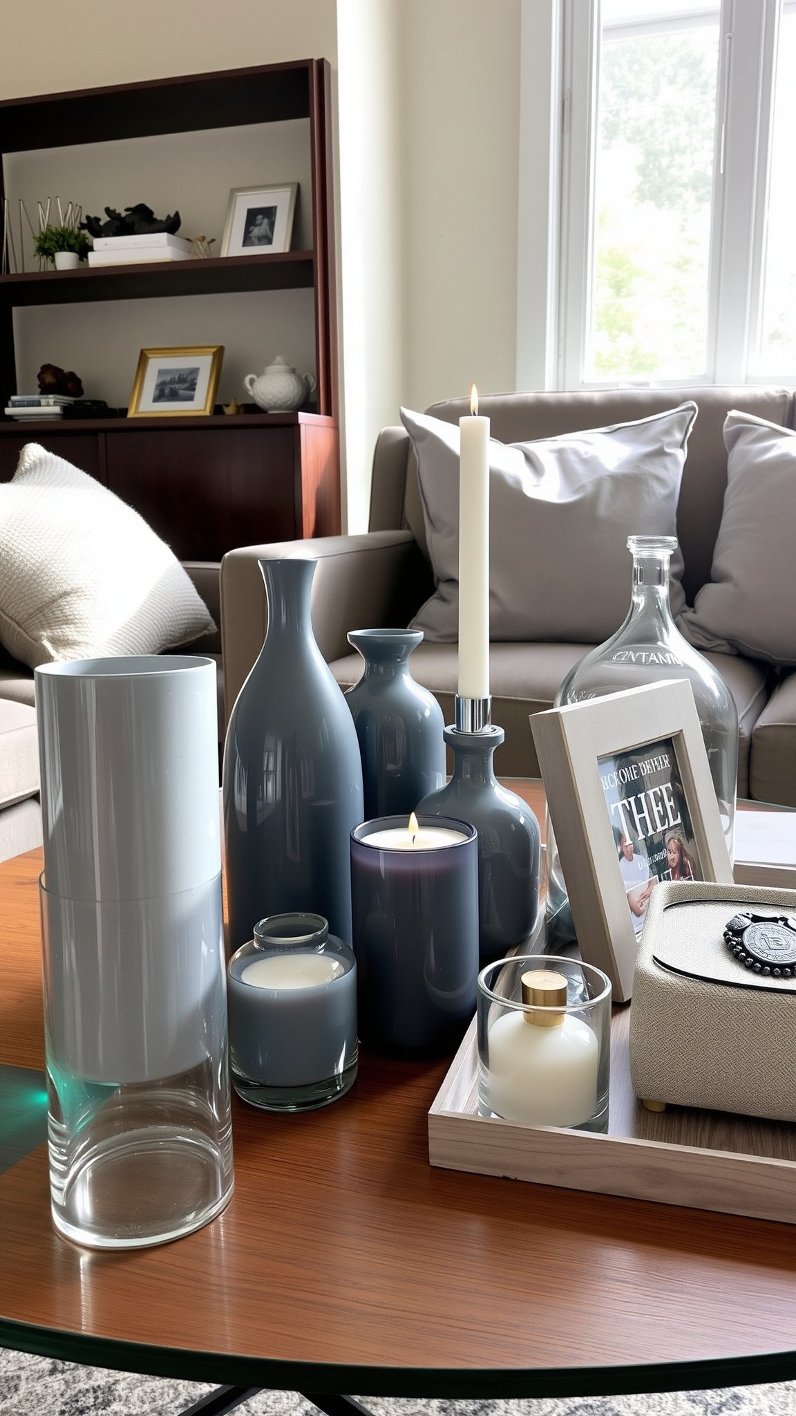 8. Decorative Grey Accessories