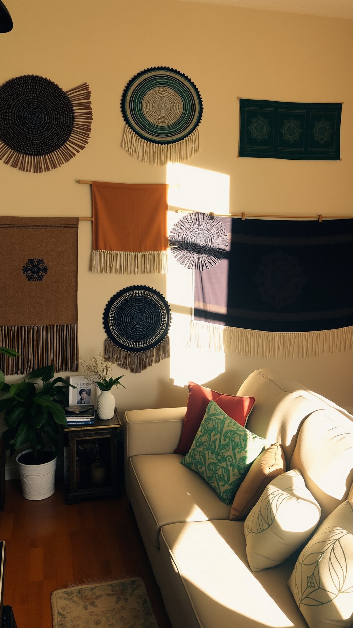 8. Fabric Wall Hangings