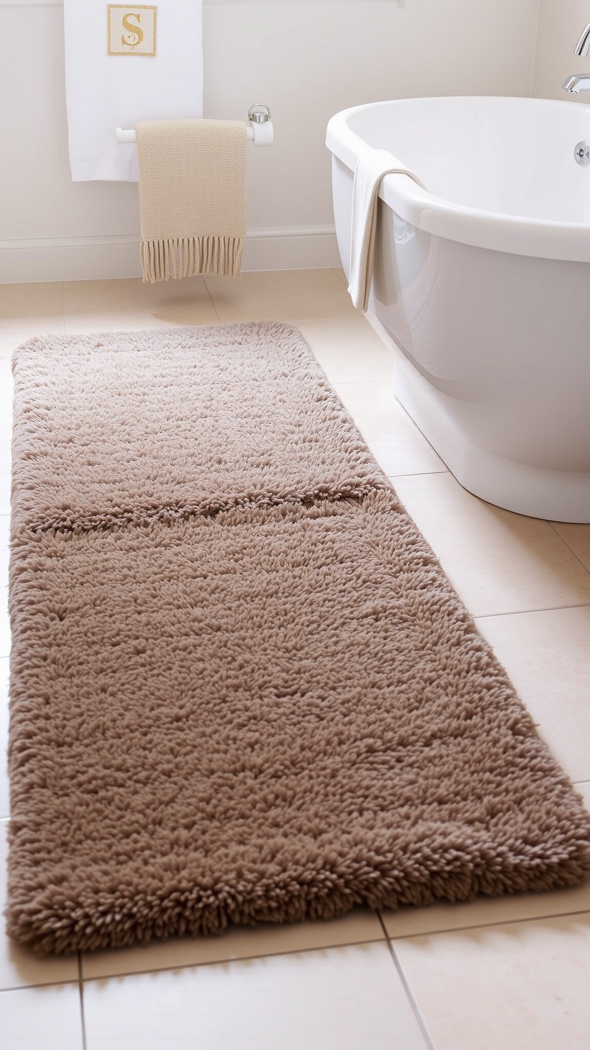 8. Gold Bath Mats