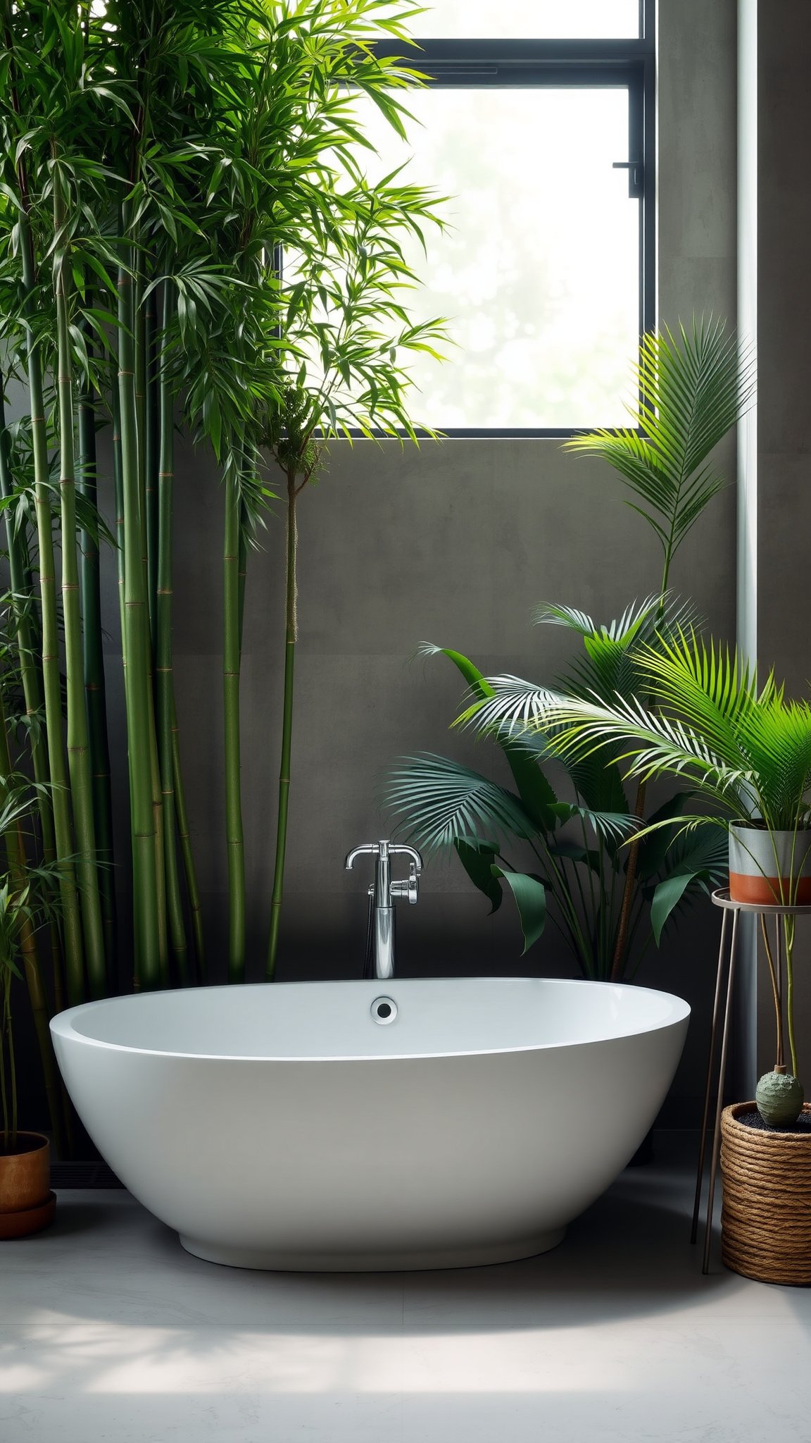 8. Greenery in Bathtubs