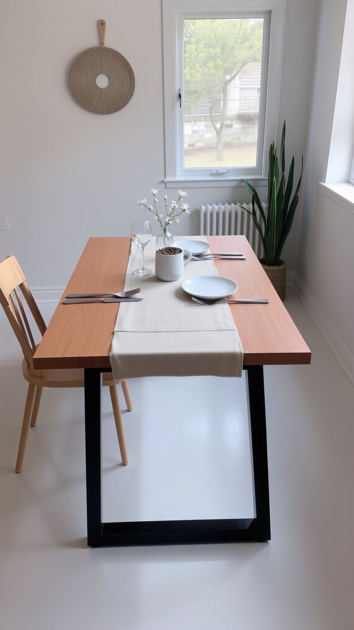 8 use a simple table runner 8. Use a Simple Table Runner