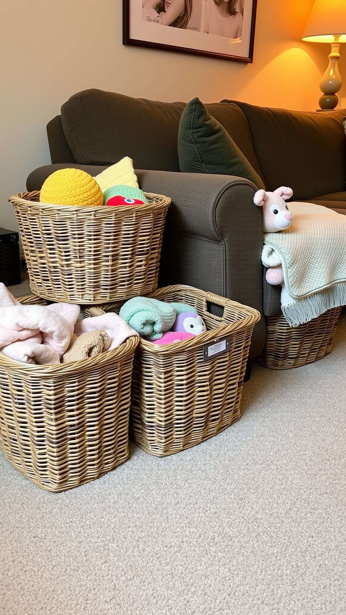 8 use baskets for storage 8. Use Baskets for Storage