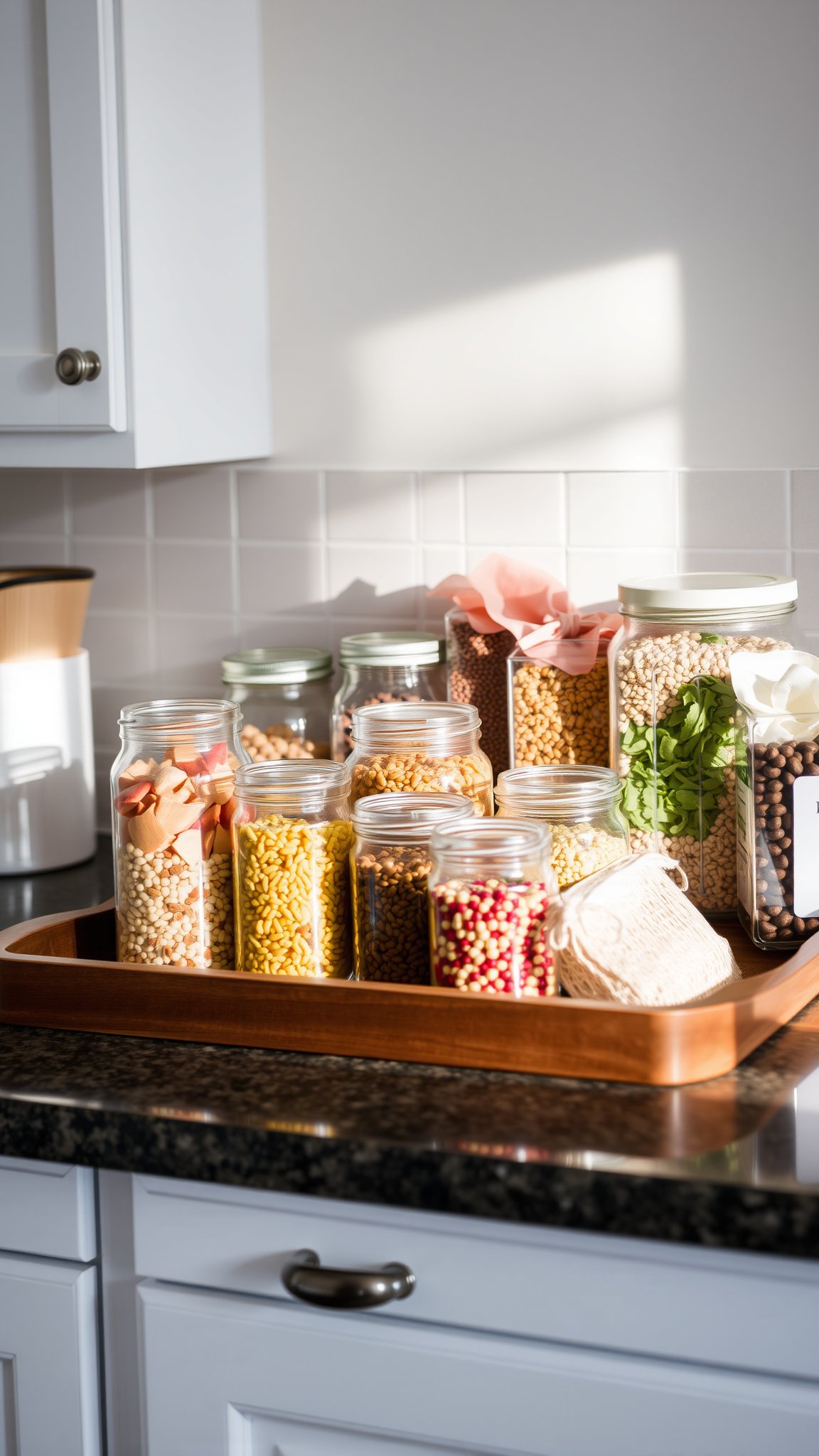 8. Use Decorative Jars and Containers