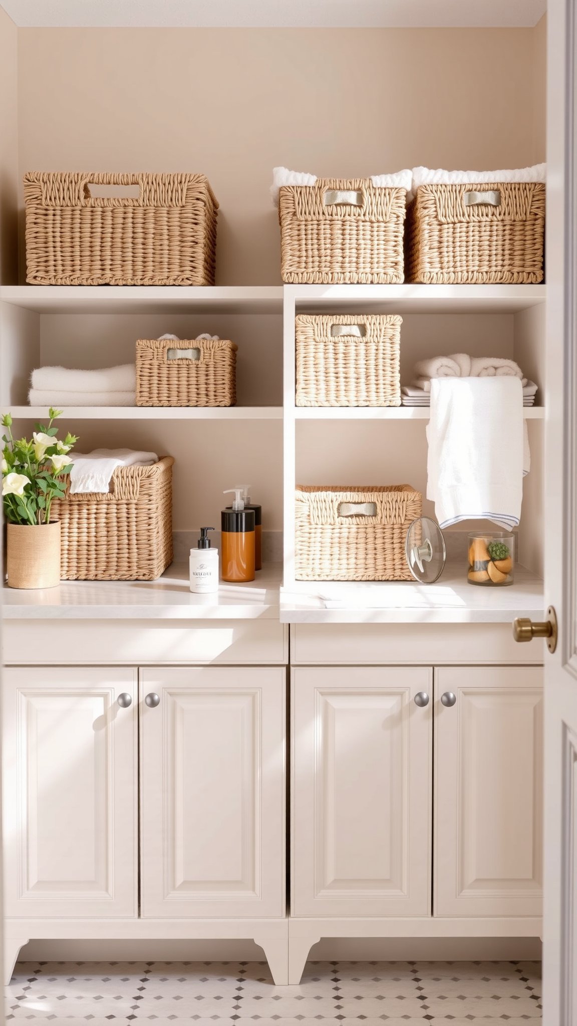 9. Beige Storage Solutions