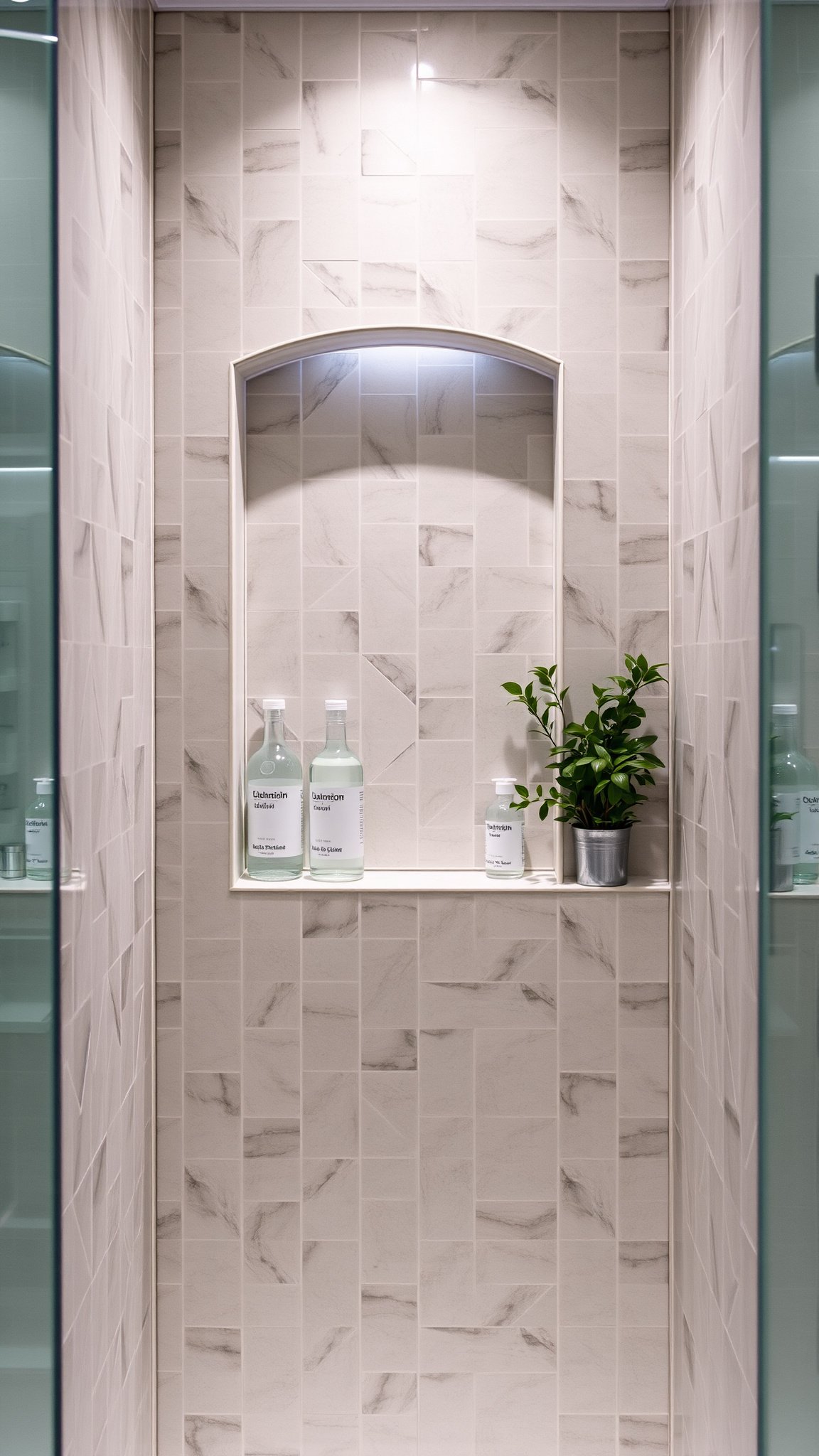 9. Elegant Shower Niche