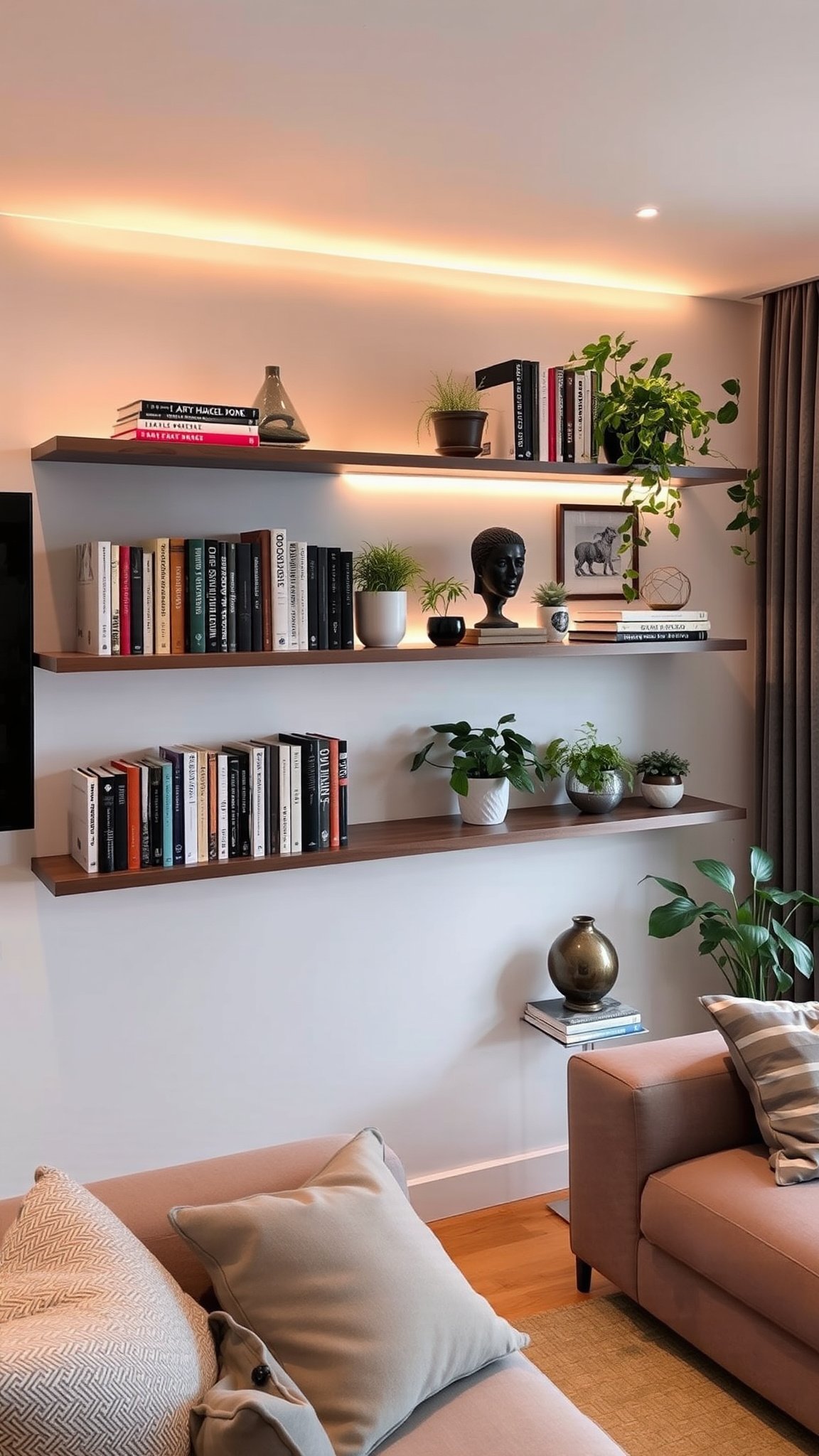 9 floating shelves 9. Floating Shelves