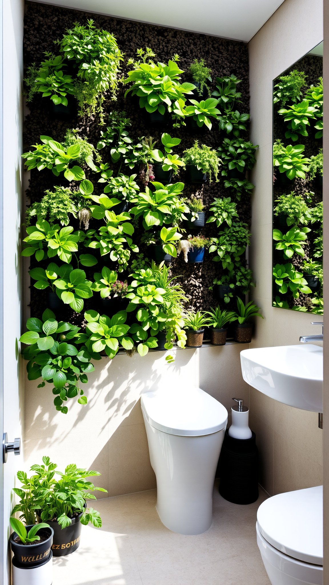 9. Green Wall Accents