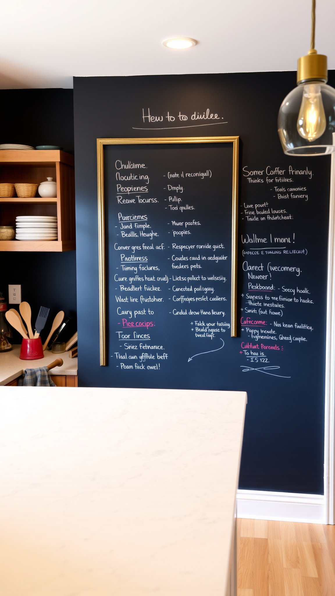 9. Incorporate a Chalkboard Wall