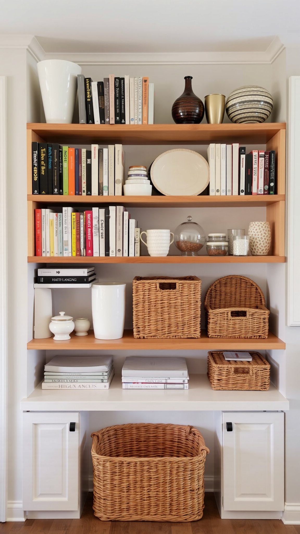 9. Open Shelving
