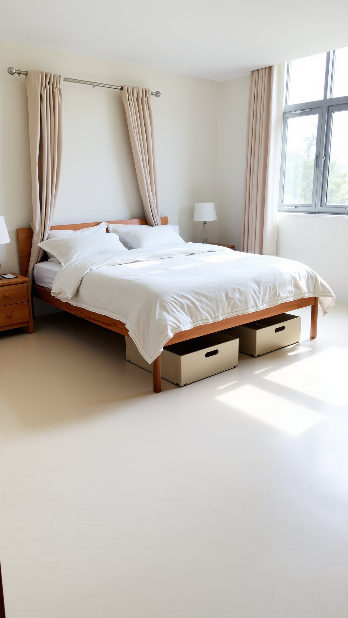 9 open space under the bed 9. Open Space Under the Bed