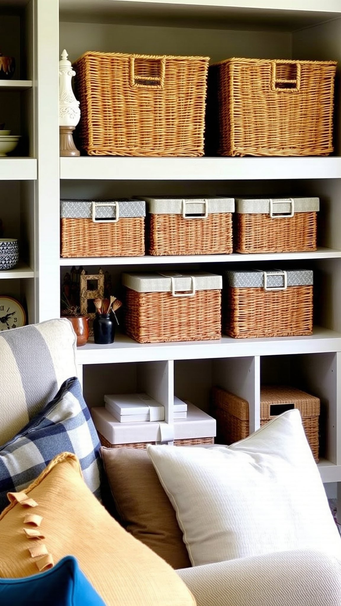 9. Organize with Stylish Storage