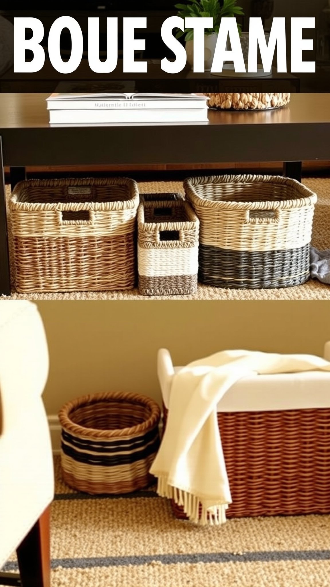 9 stylish storage baskets 9. Stylish Storage Baskets