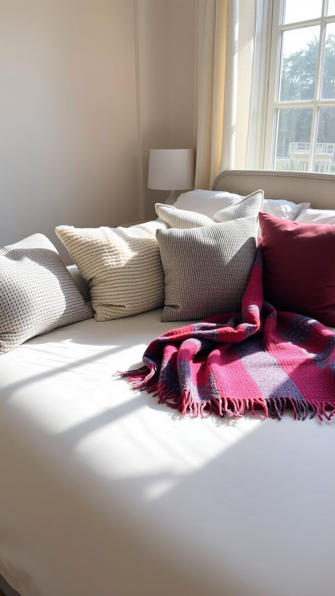 9. Use Decorative Pillows and Throws