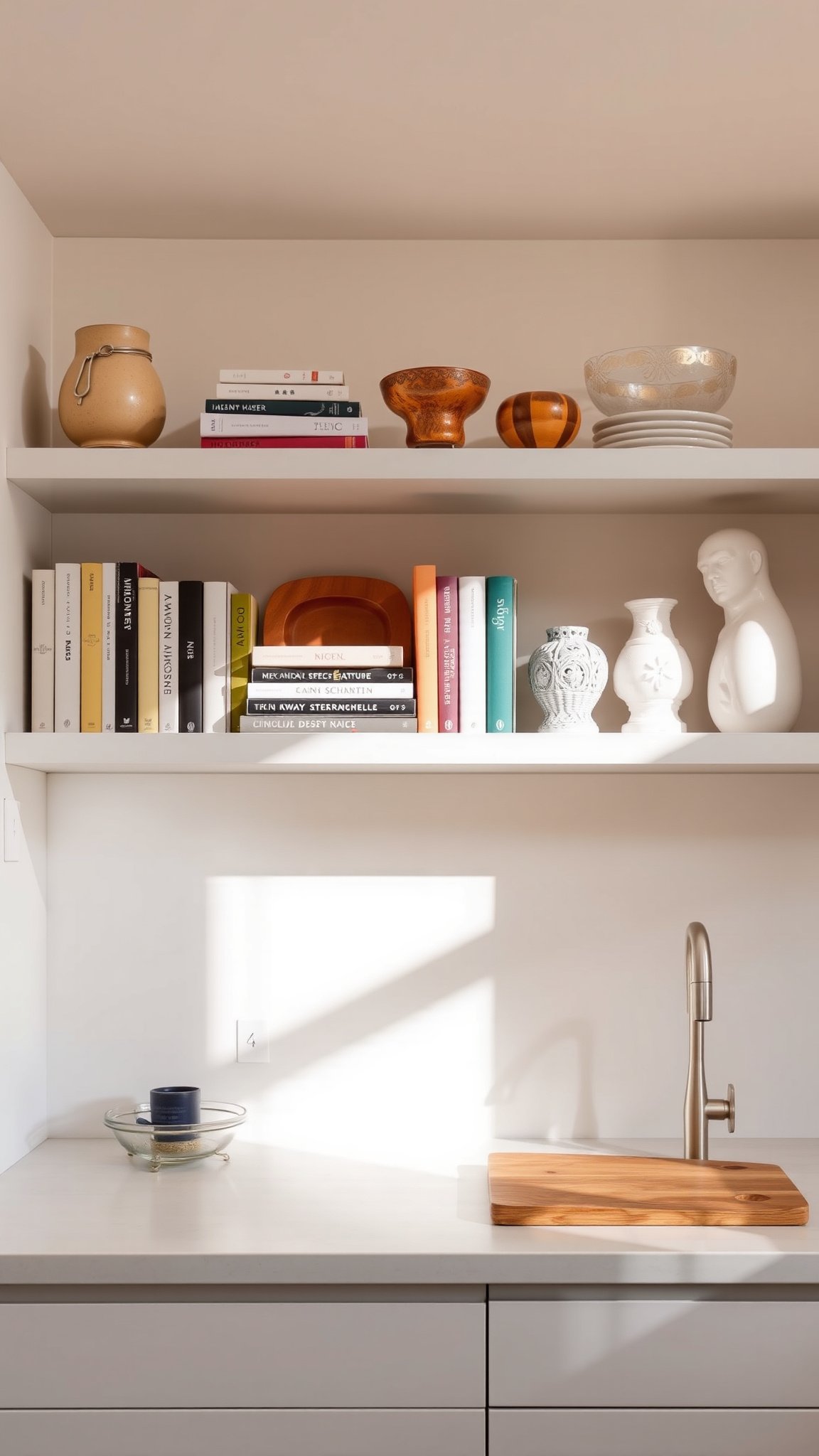 9 utilize open shelving 9. Utilize Open Shelving