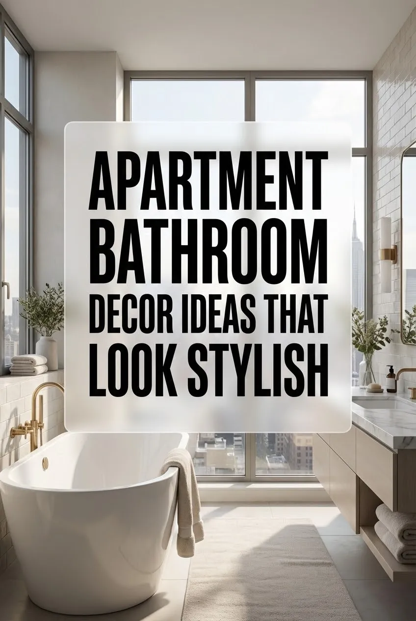 Apartment Bathroom Decor Ideas That Look Stylish