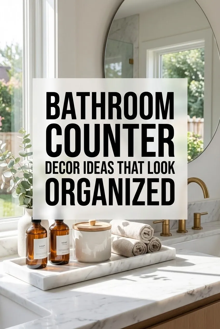 Bathroom Counter Decor Ideas That Look Organized