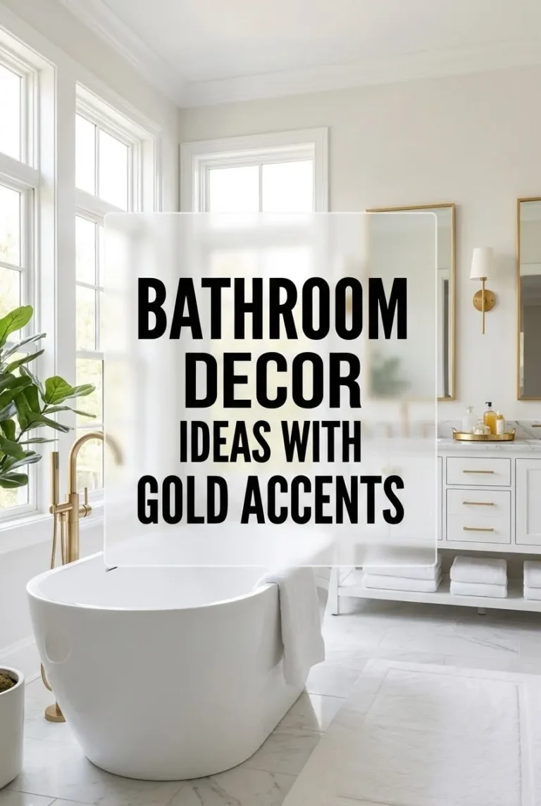 Bathroom Decor Ideas with Gold Accents