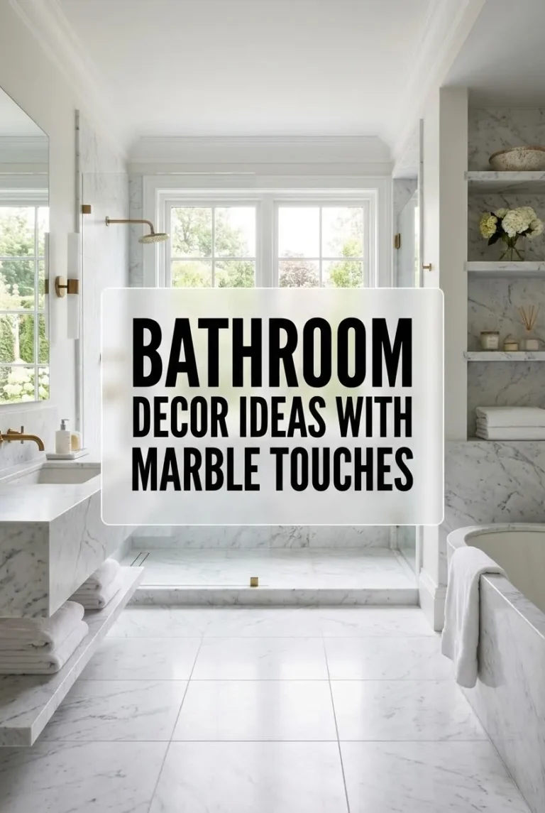 Bathroom Decor Ideas with Marble Touches