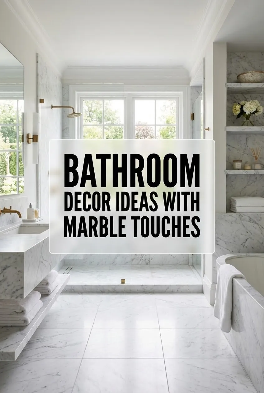 Bathroom Decor Ideas with Marble Touches