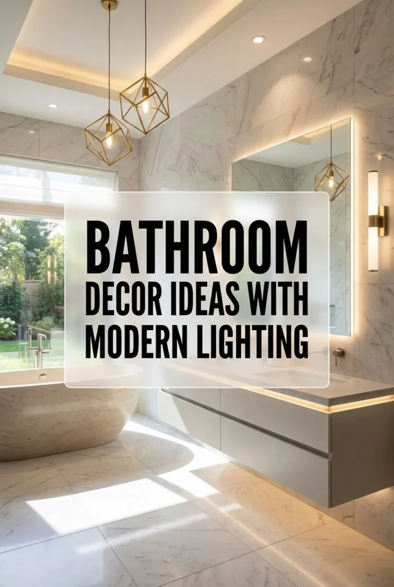 Bathroom Decor Ideas with Modern Lighting