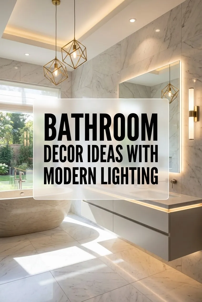 Bathroom Decor Ideas with Modern Lighting