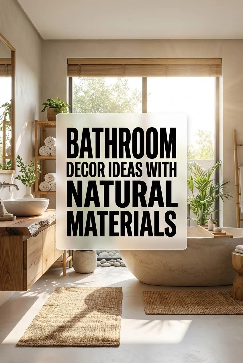 Bathroom Decor Ideas with Natural Materials
