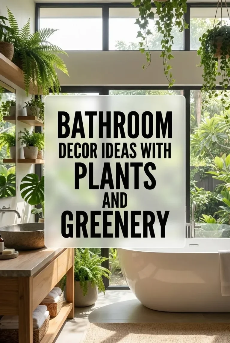 Bathroom Decor Ideas with Plants and Greenery